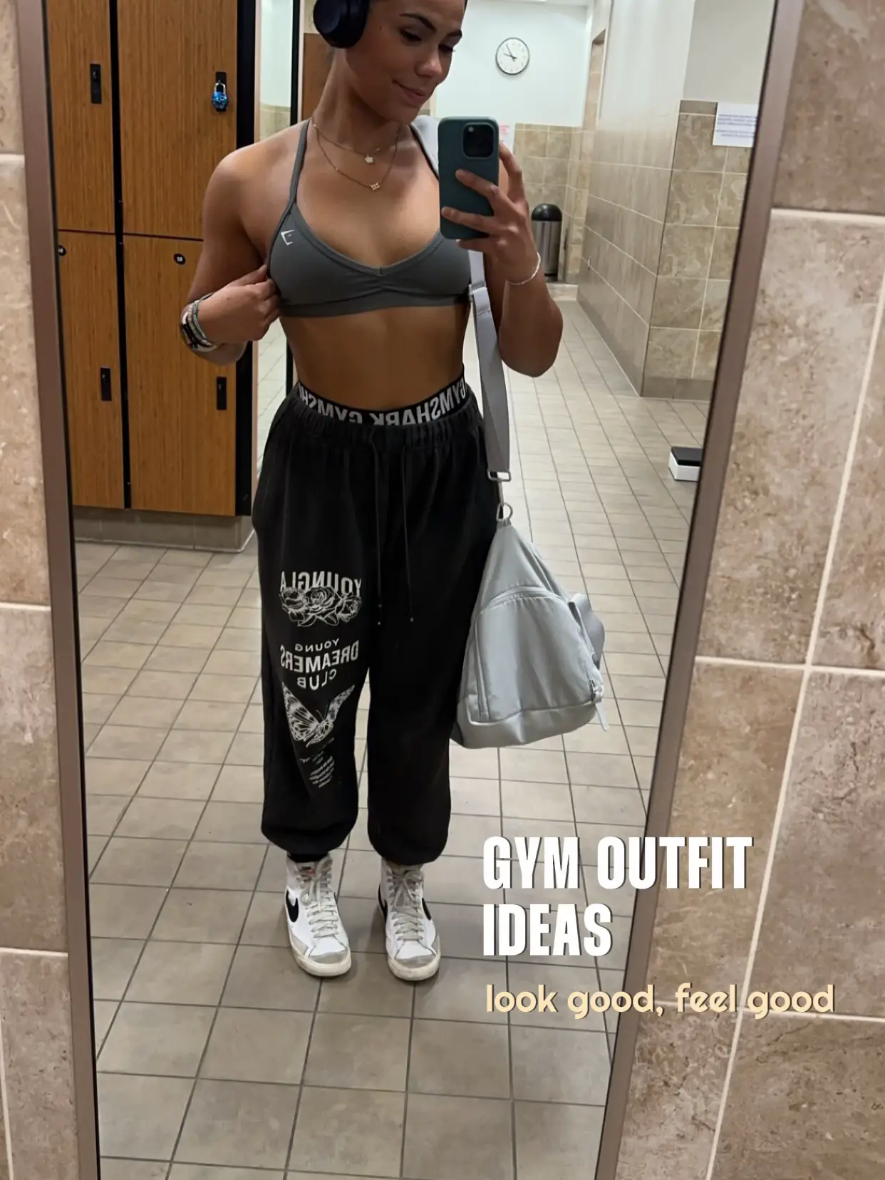 Whitney Simmons x @gymshark brunch with the girls outfit idea