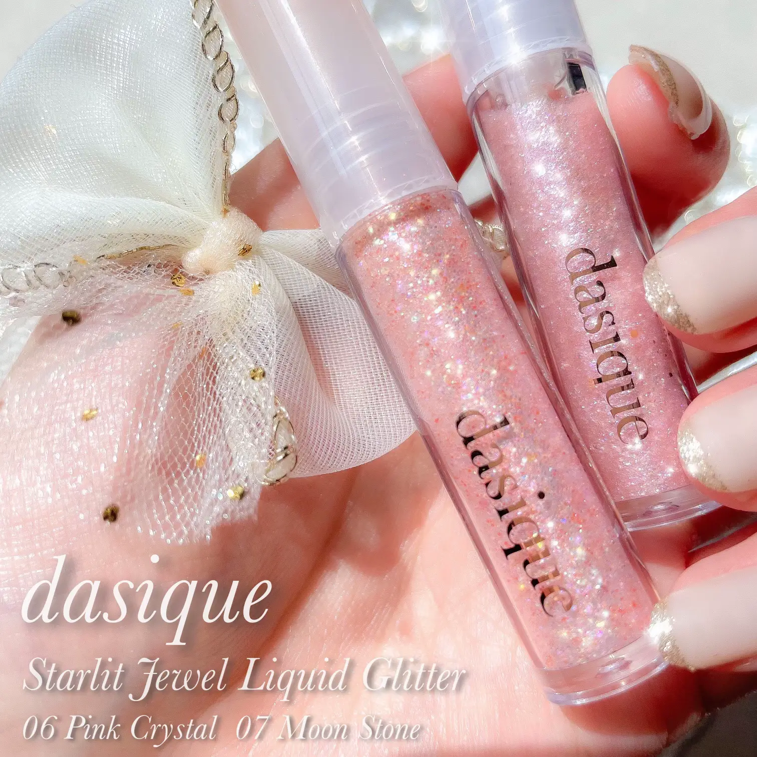 Dasique Starlit Jewel Liquid Glitter (06 Pink Crystal) - Twinkle