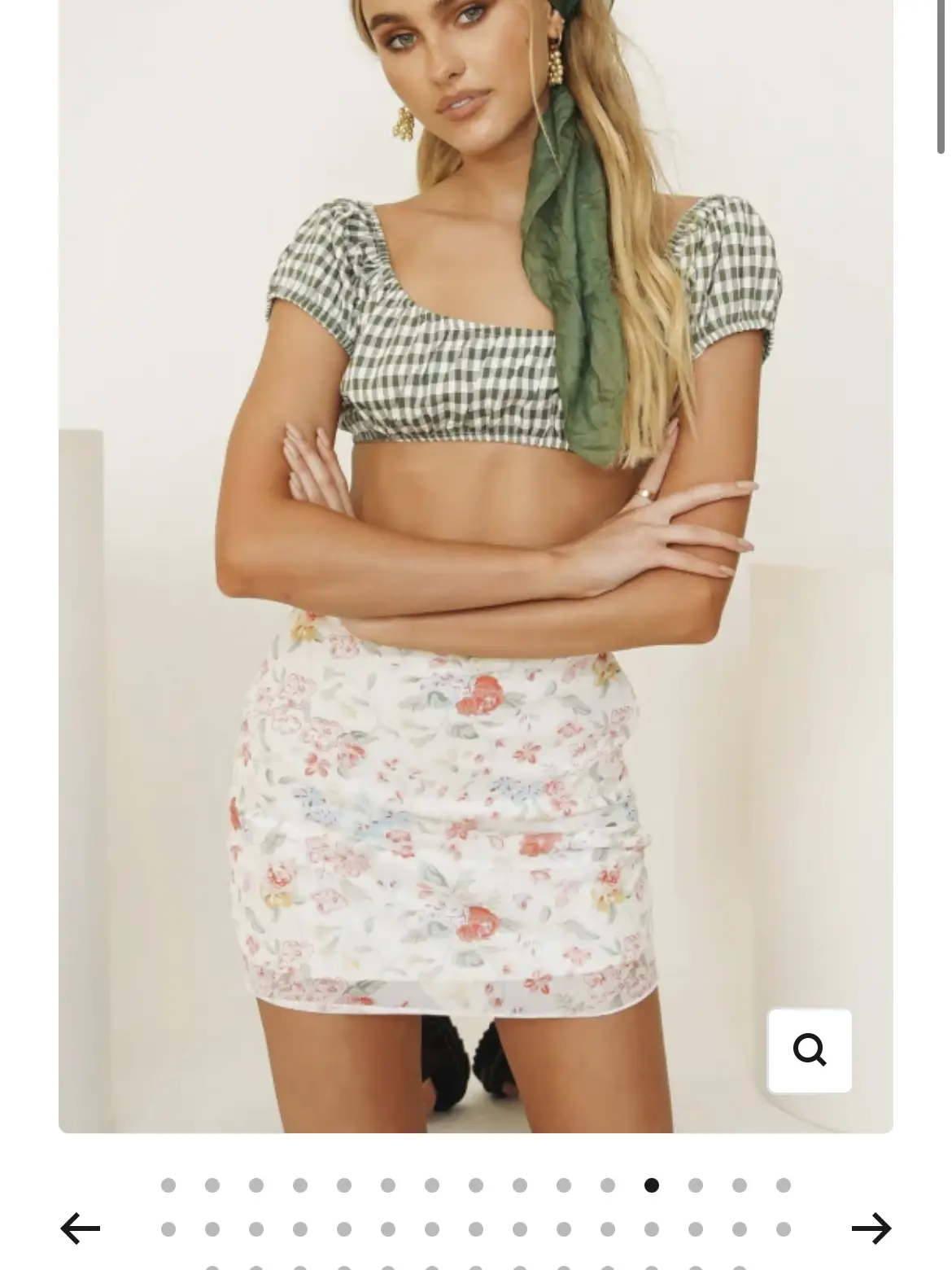 Hollister Floral Off The Shoulder Crop Top (med) - Gem