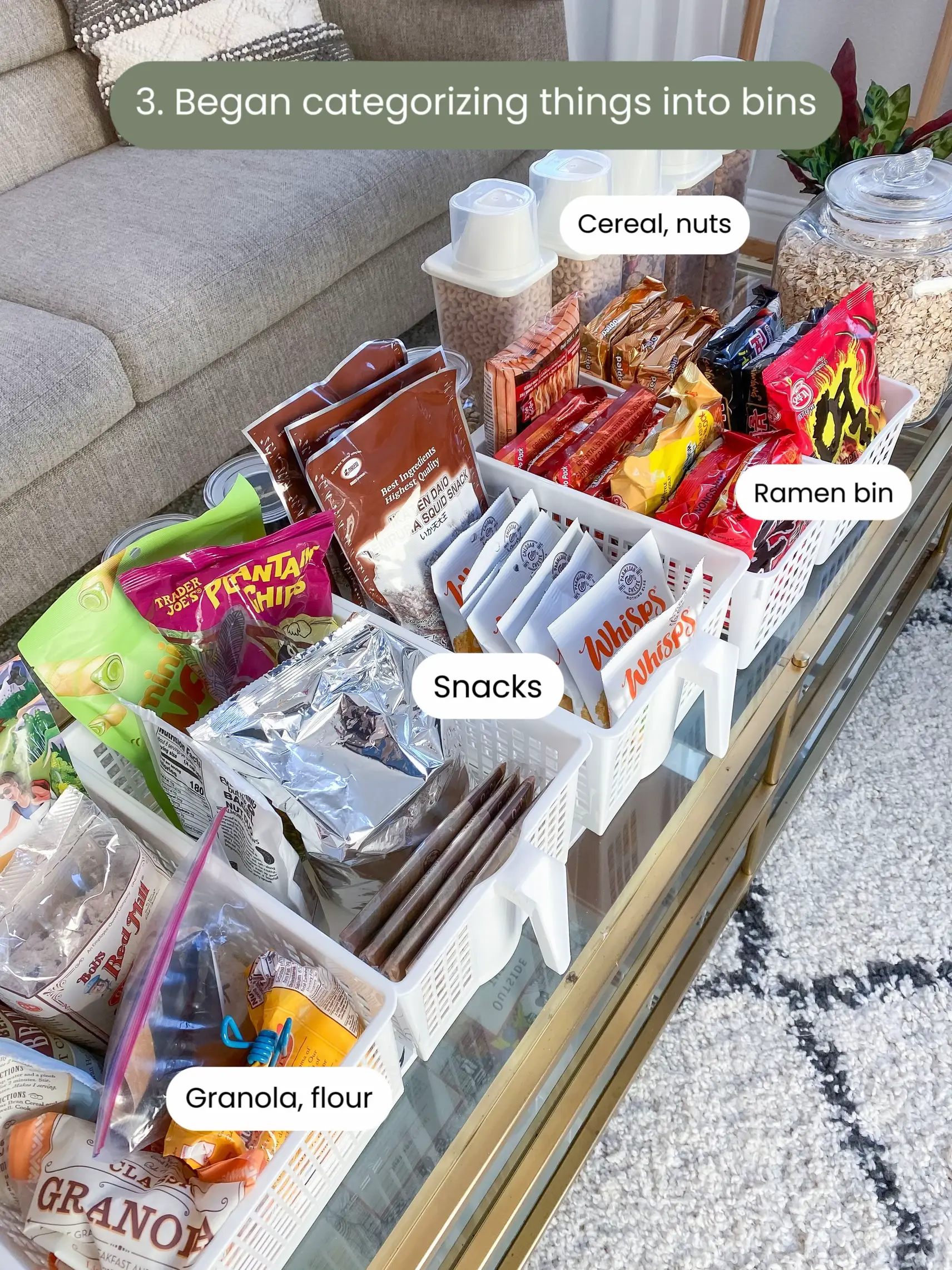 How I organized our pantry using DAISO organizers, Gallery posted by  Eunice at home