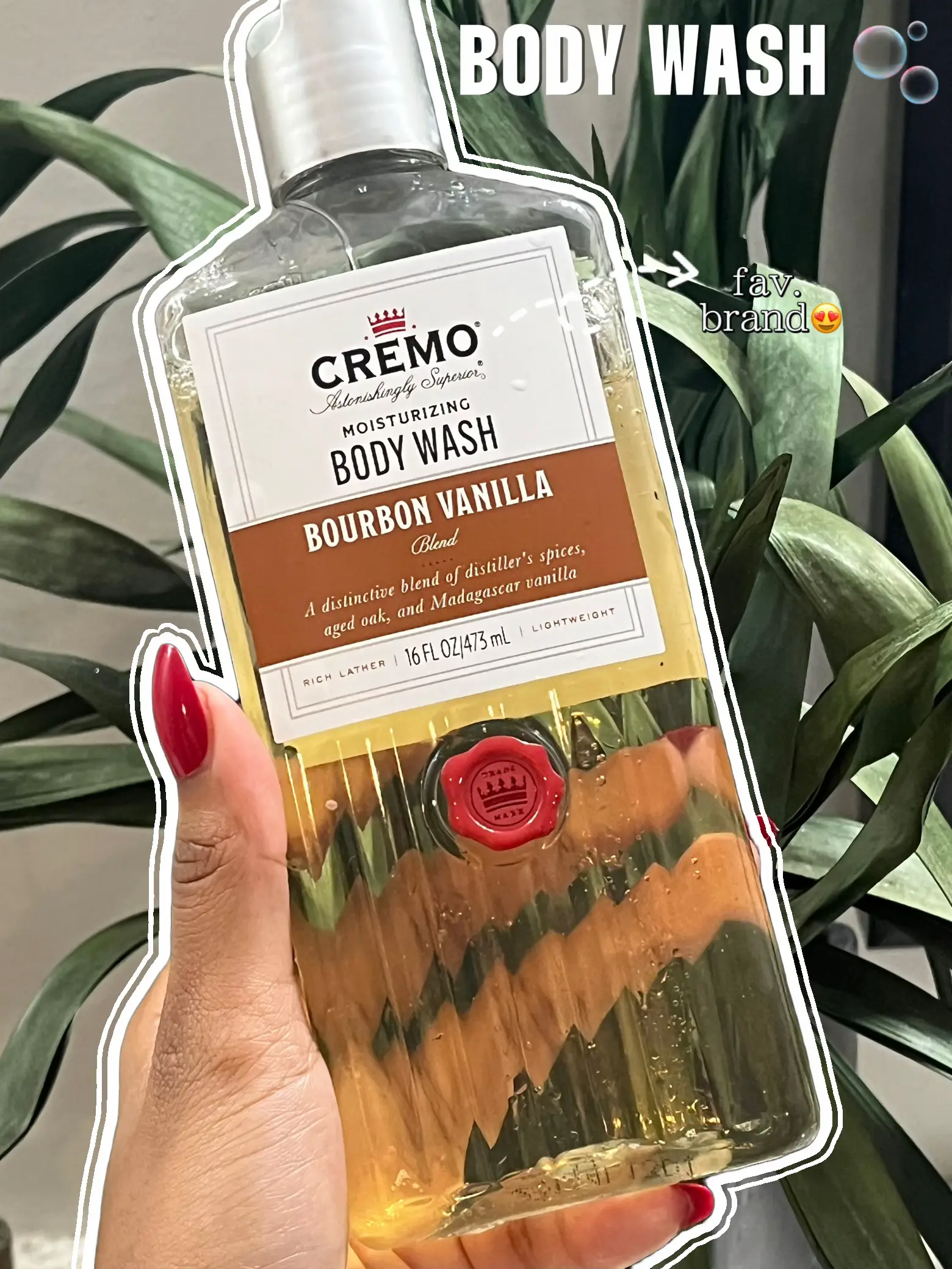 Cremo Body Wash Bourbon Vanilla