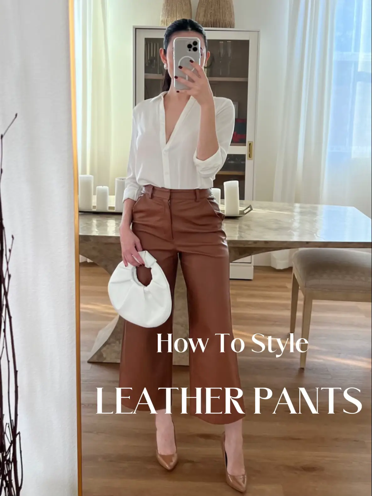 19 top Outfits with Brown Leather Pants ideas in 2024