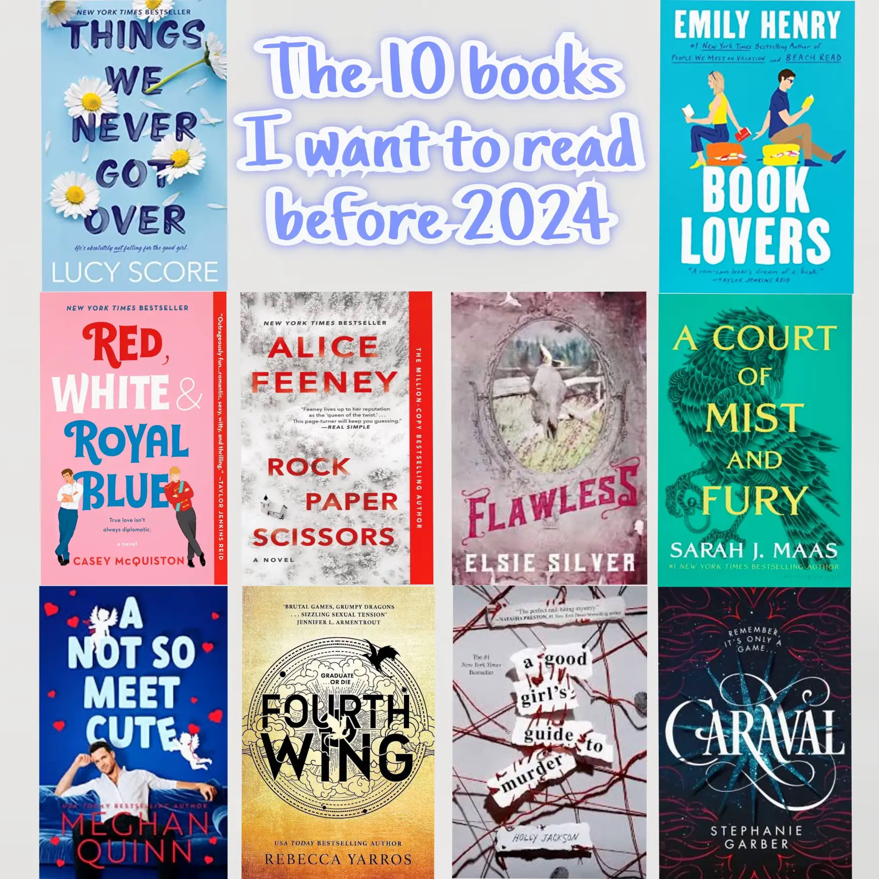 The 10 books I want to read before 2024 !!, Gallery posted by Kourtnee