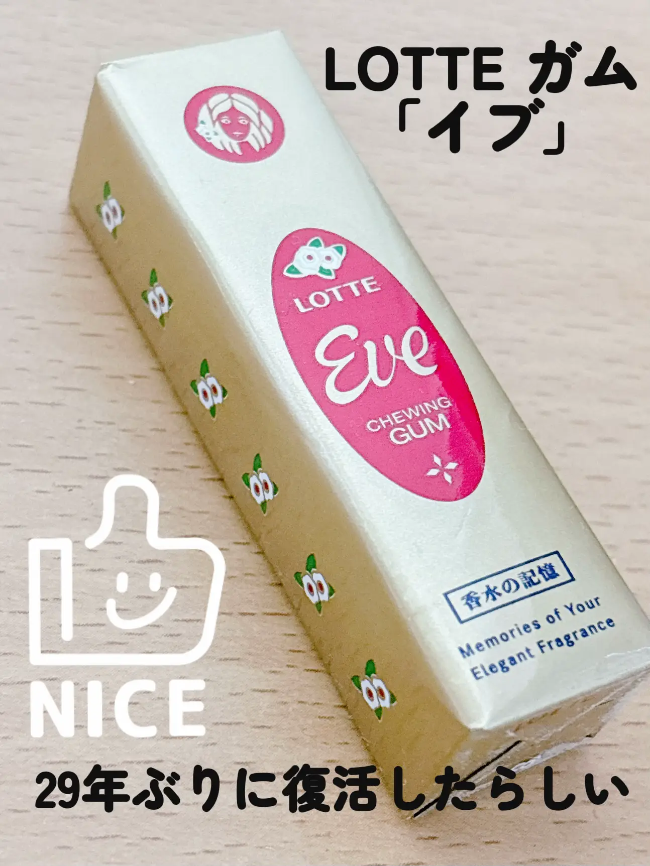 超貴重 美品 昭和60年代前半 ロッテ イブ イヴ Eve ガム 未開封 デッドストック ショップ 香水