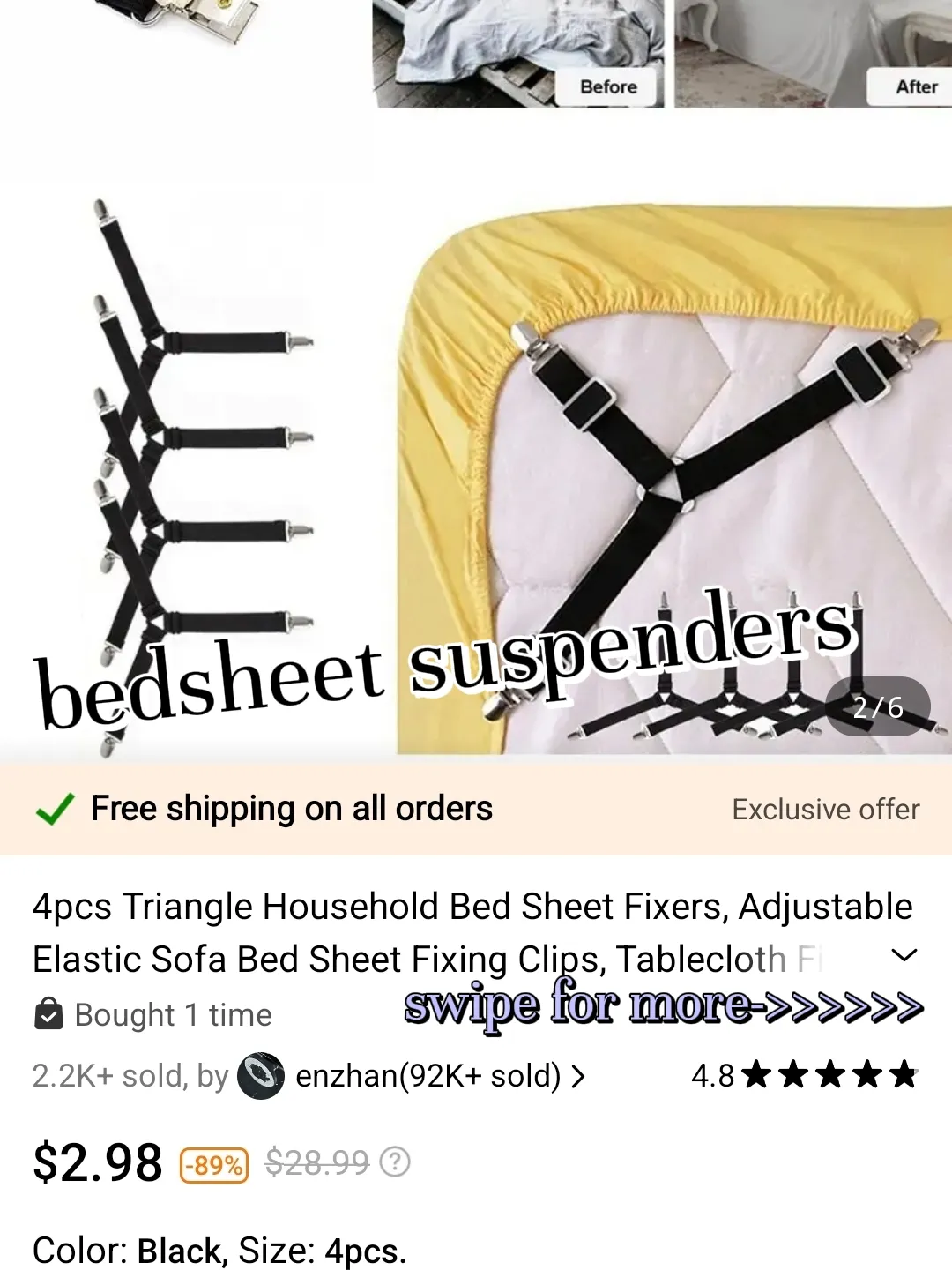 Adjustable Bed Sheet Fasteners Suspenders Elastic Sheet Band - Temu
