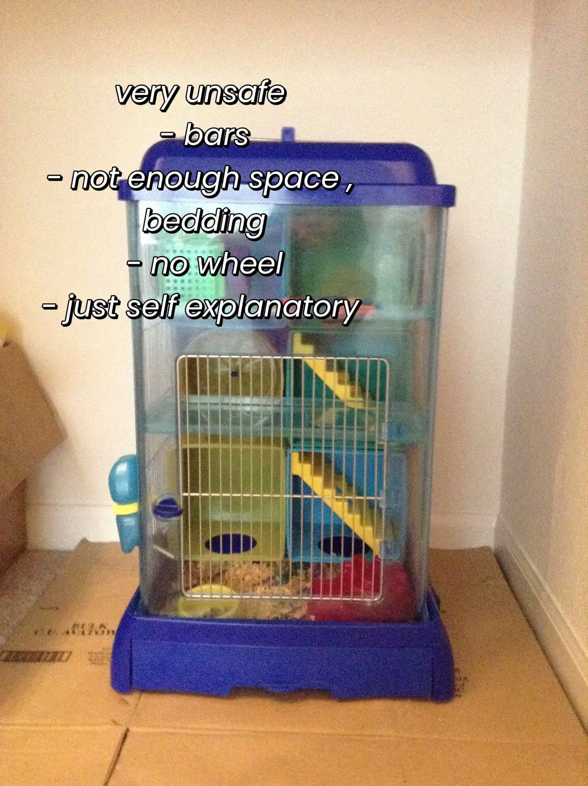 unsafe & safe hamster cages!! 🐹⭐️ Gallery posted by zoeynhamsters