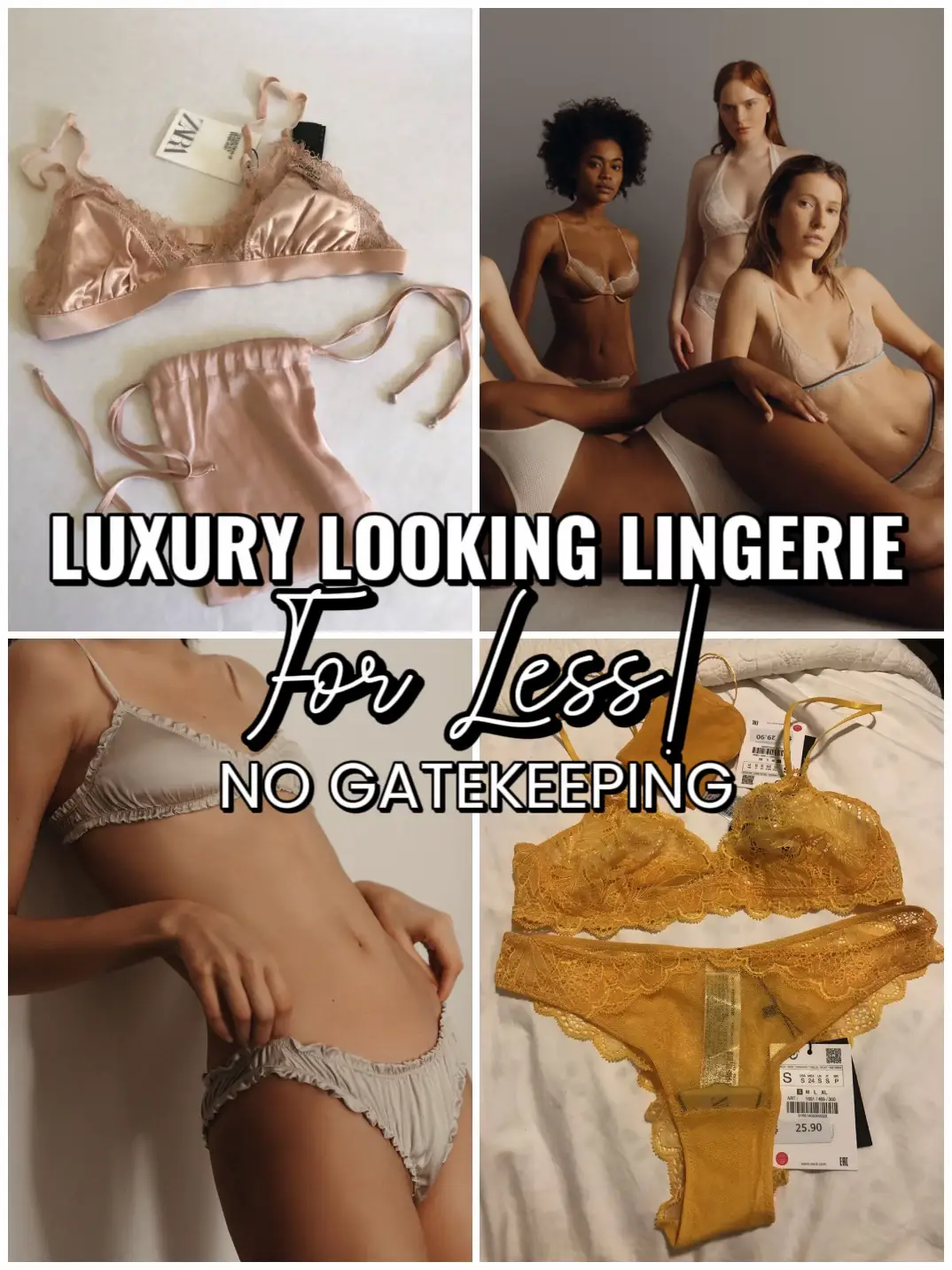 Sexy Matching Lingerie Sets 34H Victoria's Secret Bare