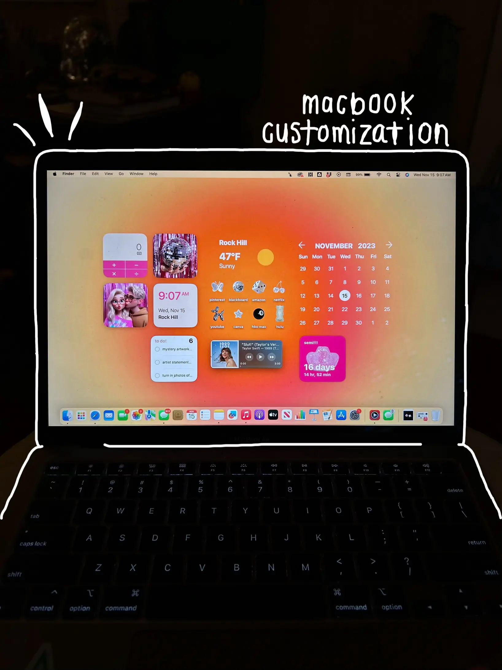 macbook home screen inspo! | แกลเลอรีที่โพสต์โดย kaily paddie | Lemon8