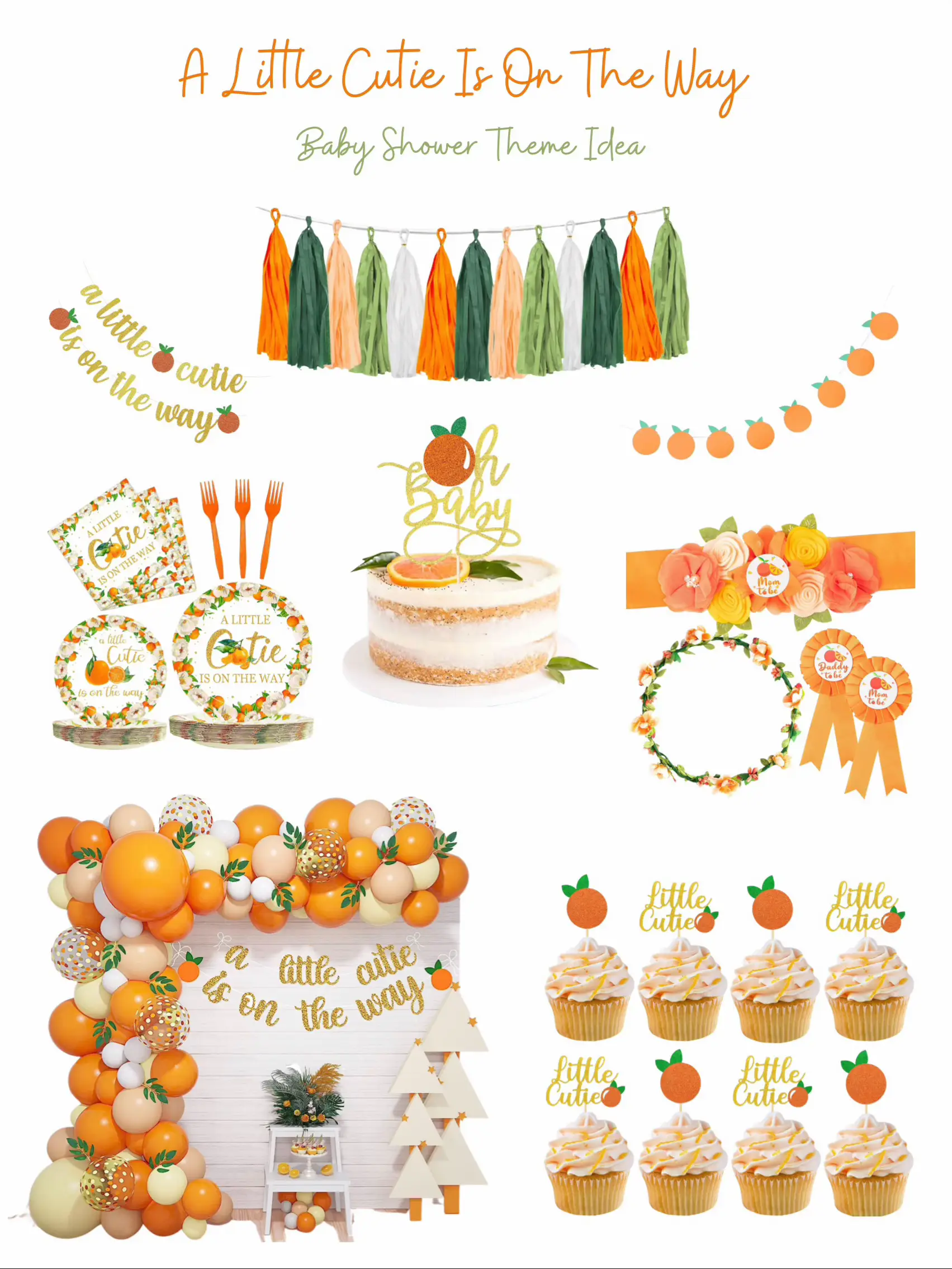  Peach Birthday Party Decorations Rustic/Little Cutie Baby  Shower/ Sweet as a Peach Vintage Baby Shower Decorations Peach Champagne  Bridal Shower Decorations/Autumn Fall Party Decorations : Home & Kitchen