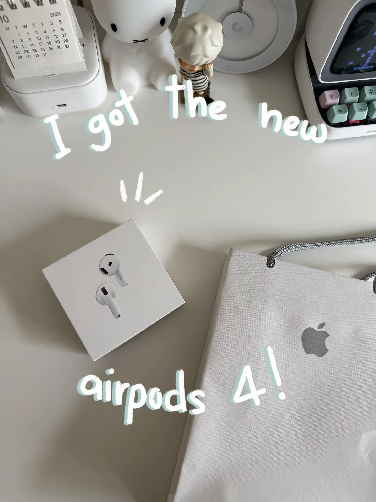 Unboxing the new Airpods 4 with ANC!✨ | Gallery posted by asmae 