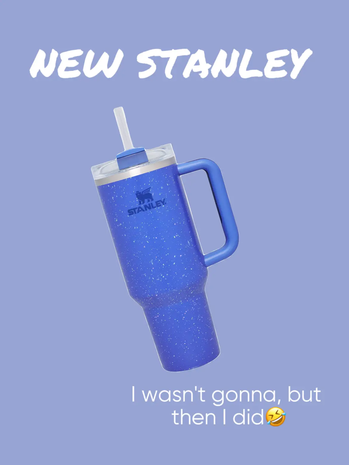 Stanley 40oz Blue Speckles 40oz Thirst Quencher
