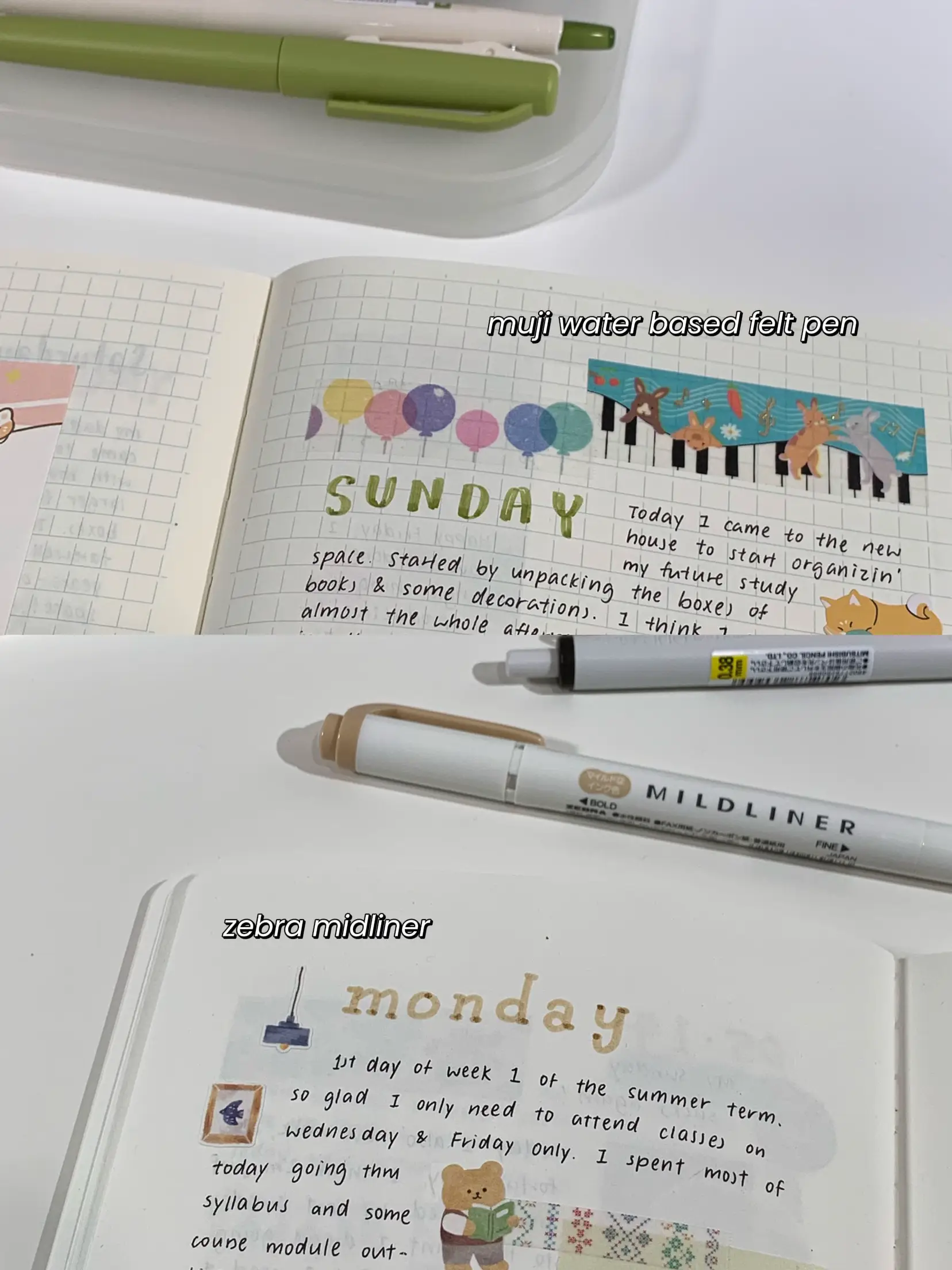 Zebra Pen Journaling and Lettering Set - Mildliners, Brush Pens, Saras –  bloom daily planners