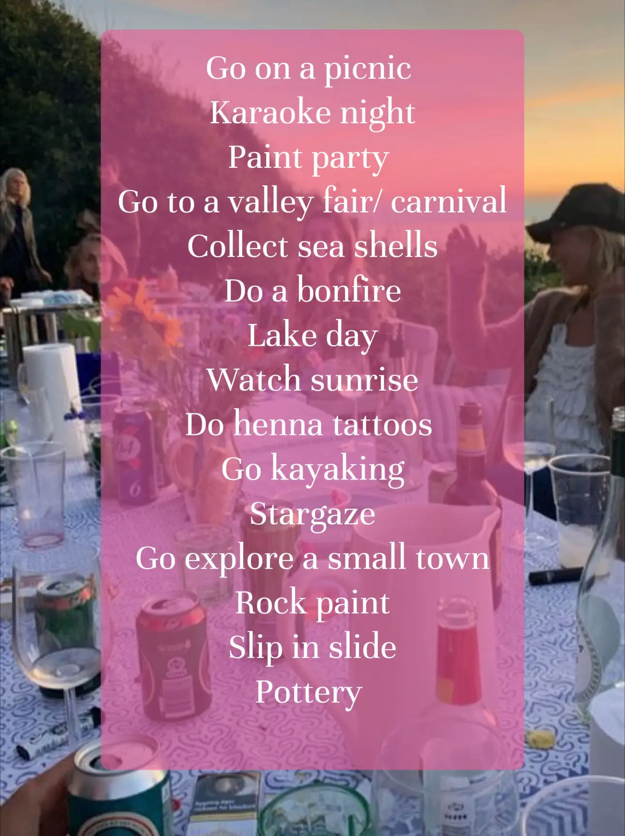 Summer Bucket List | Gallery posted by Addyworthyyy🌸🩷💋 | Lemon8