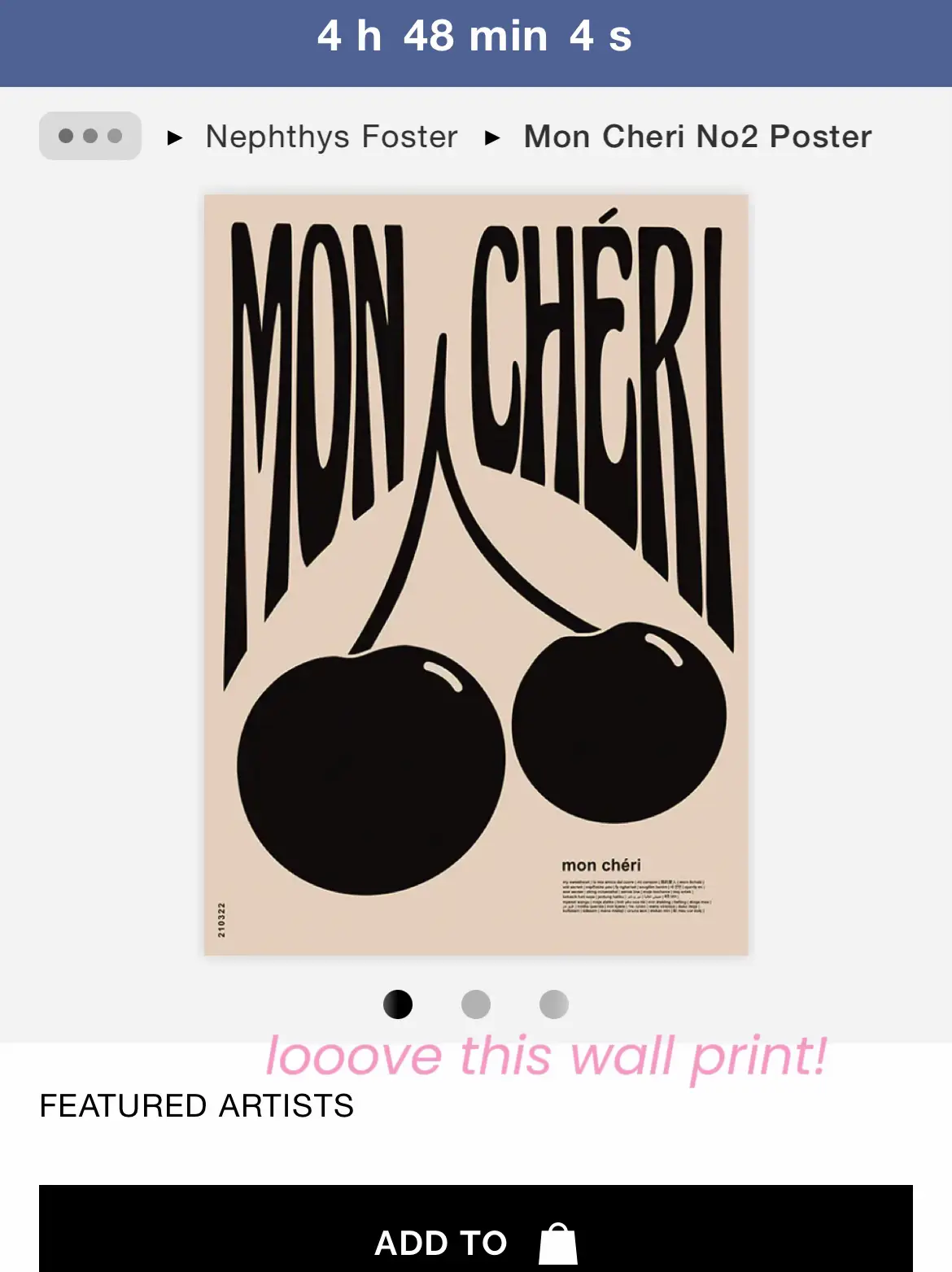 Mon Cheri No2 Poster