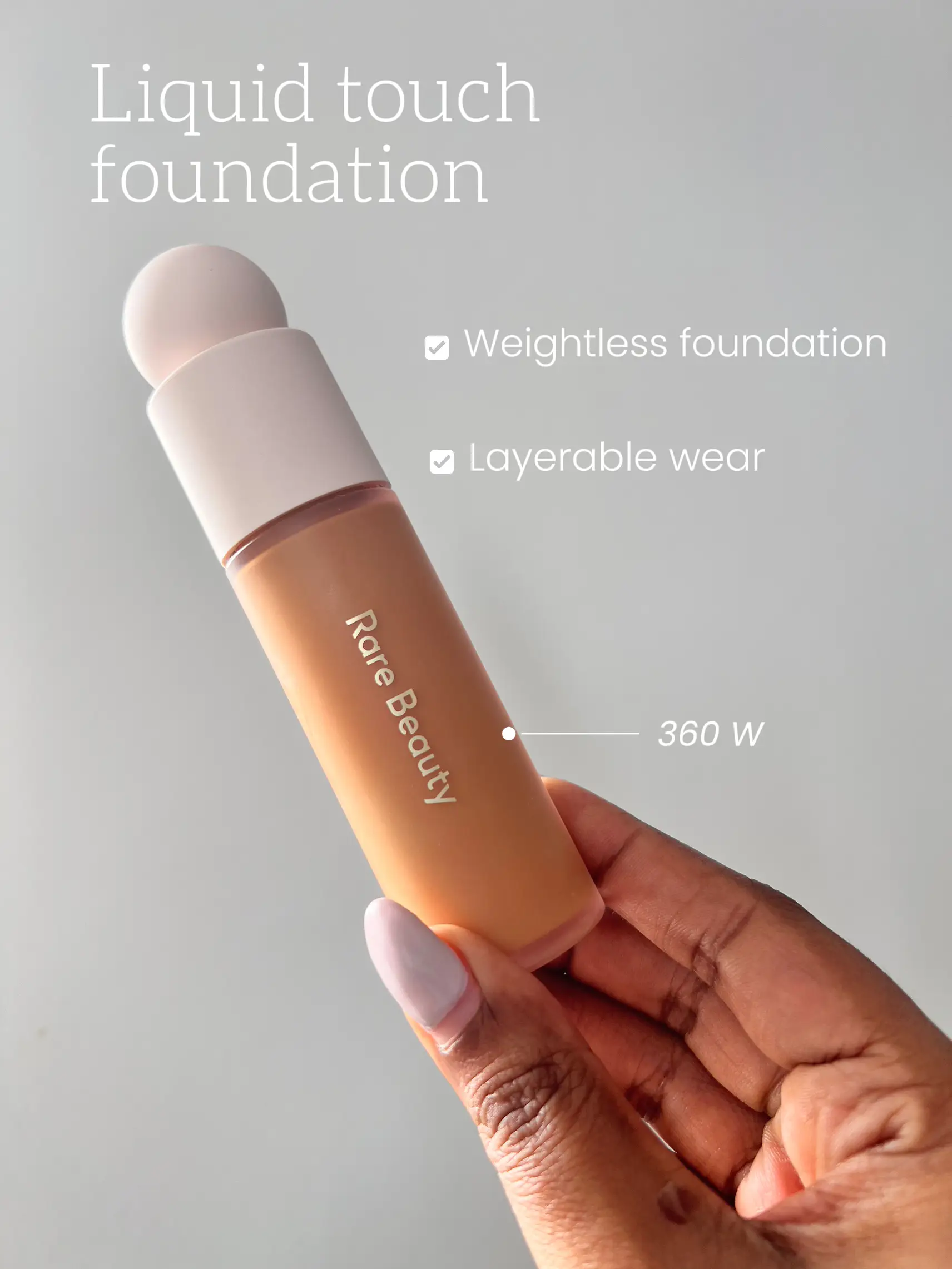 Rare beauty liquid touch foundation is lit 🔥