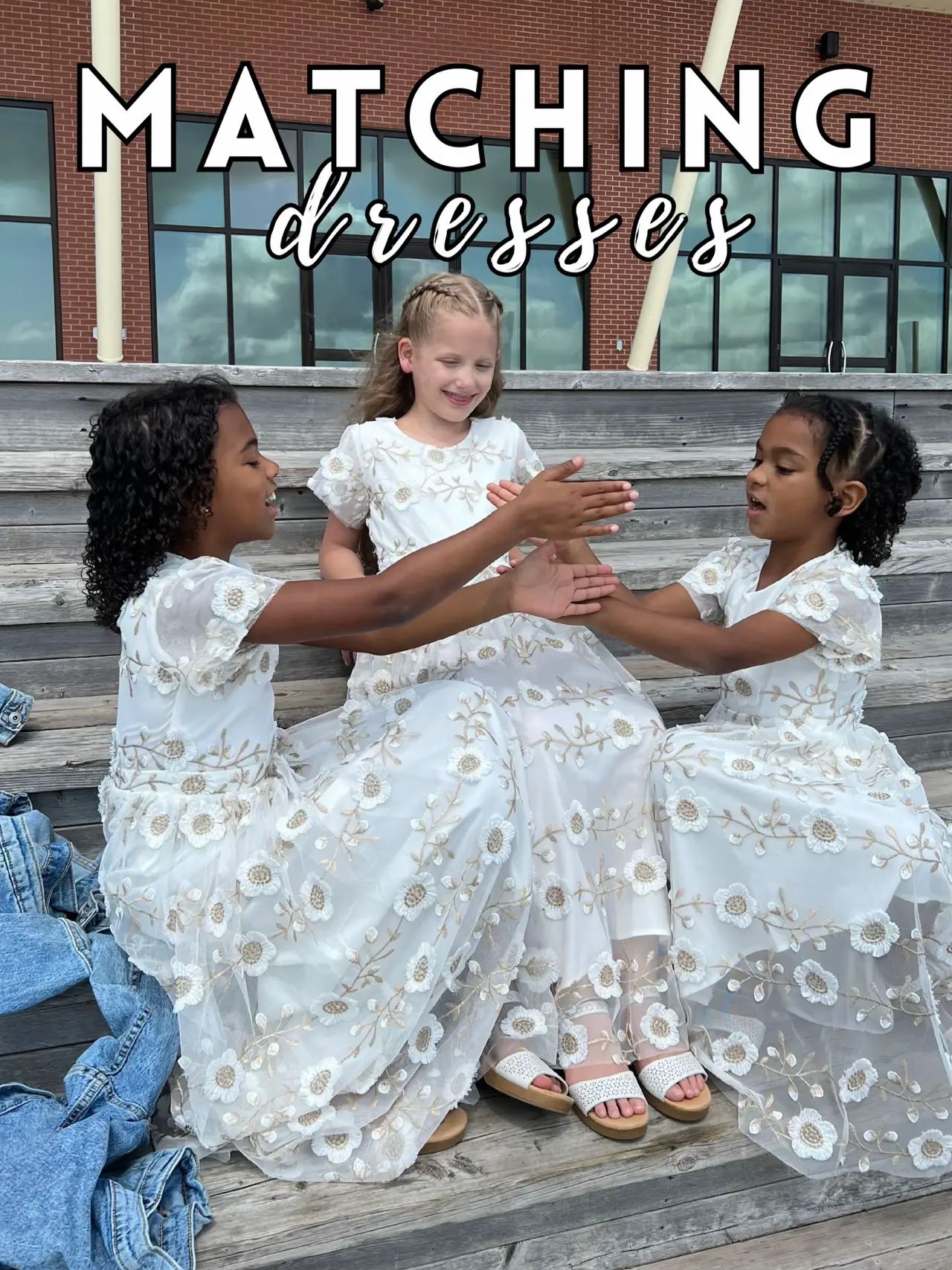 Matching girls dresses sale