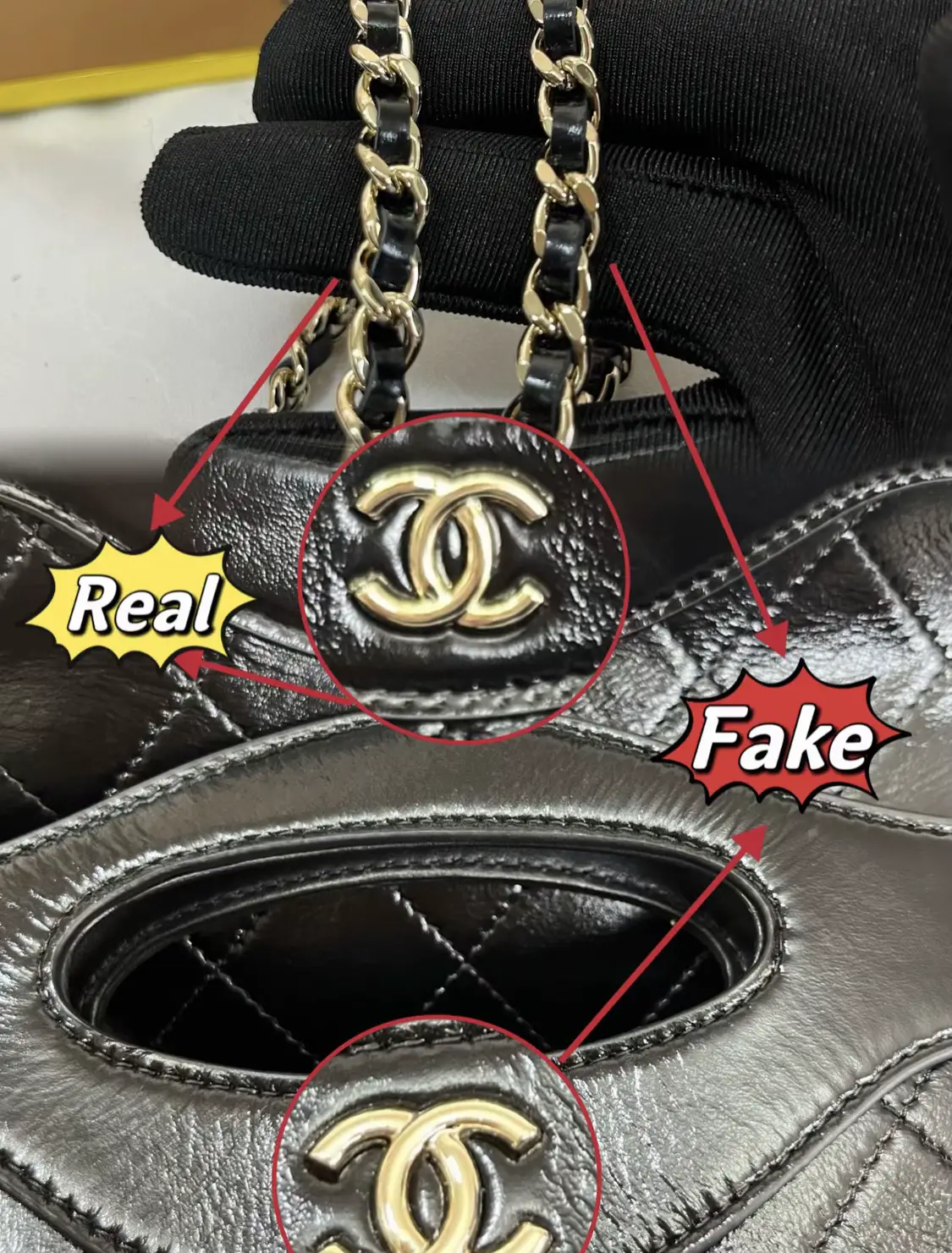 CHANEL 31BAG NANO REAL VS FAKE Gallery posted by Anna finds Lemon8