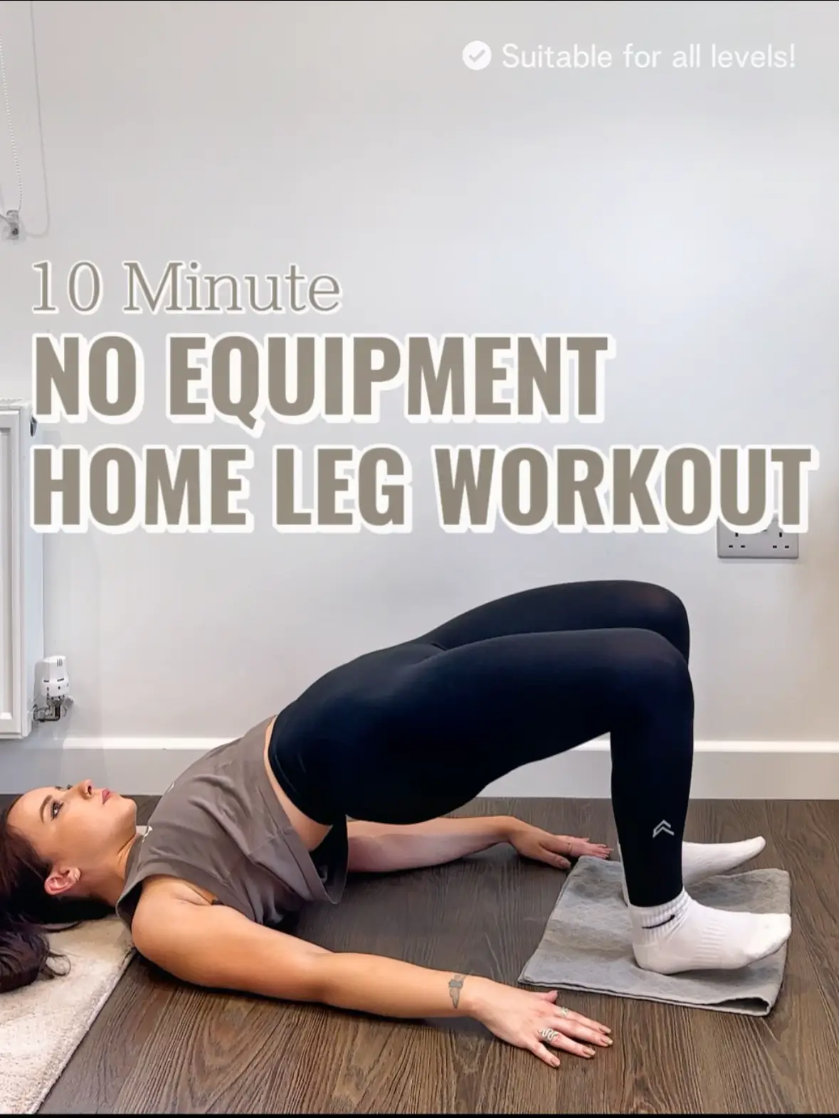 10 Minute, No Equipment Home Leg Workout🥵, Video published by  CoachKashima