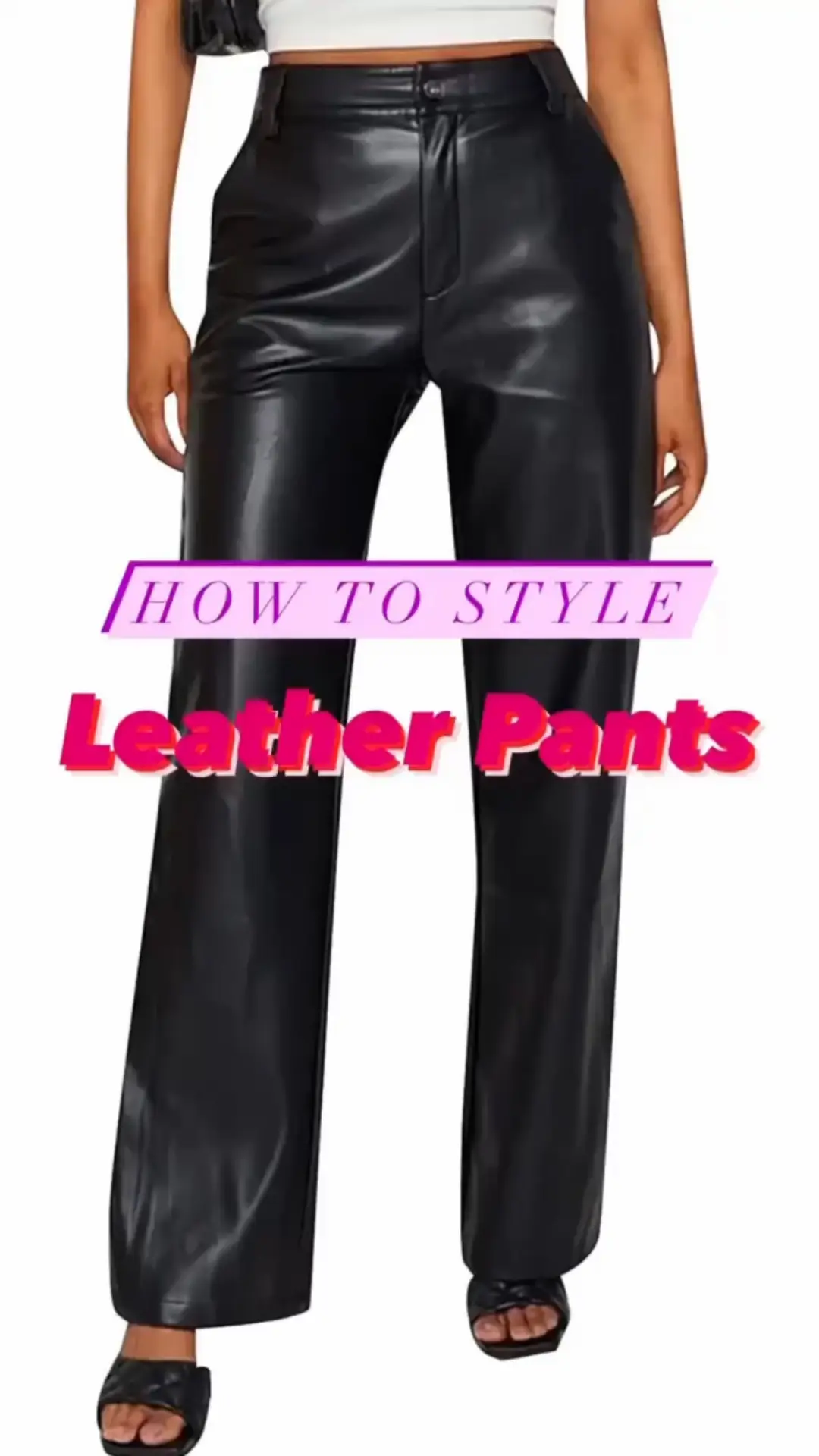 How to Wear Leather Leggings - Helen Loves