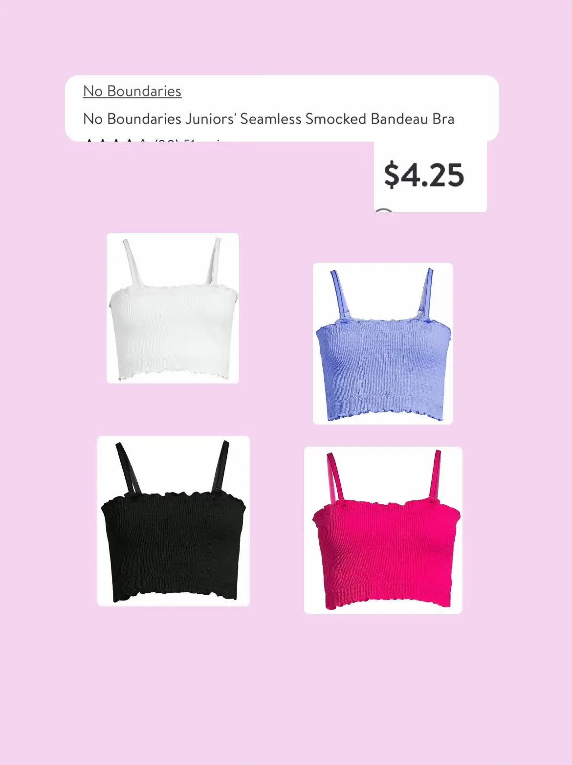 🥰 Loving these new ribbed cami bras from No Boundaries! 😍 Even more