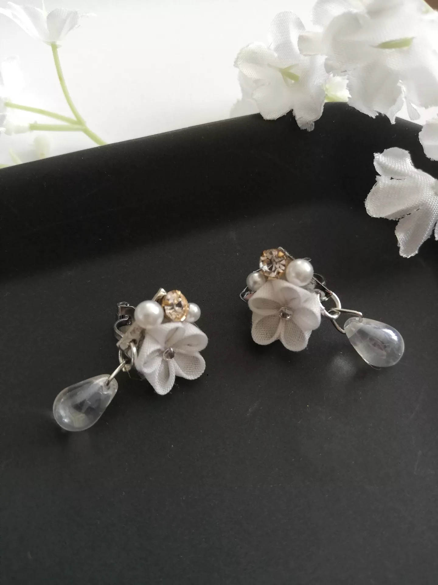 ハンドメイド♡1粒♡3つset 耳飾り イヤリング 探し求め ピアス  