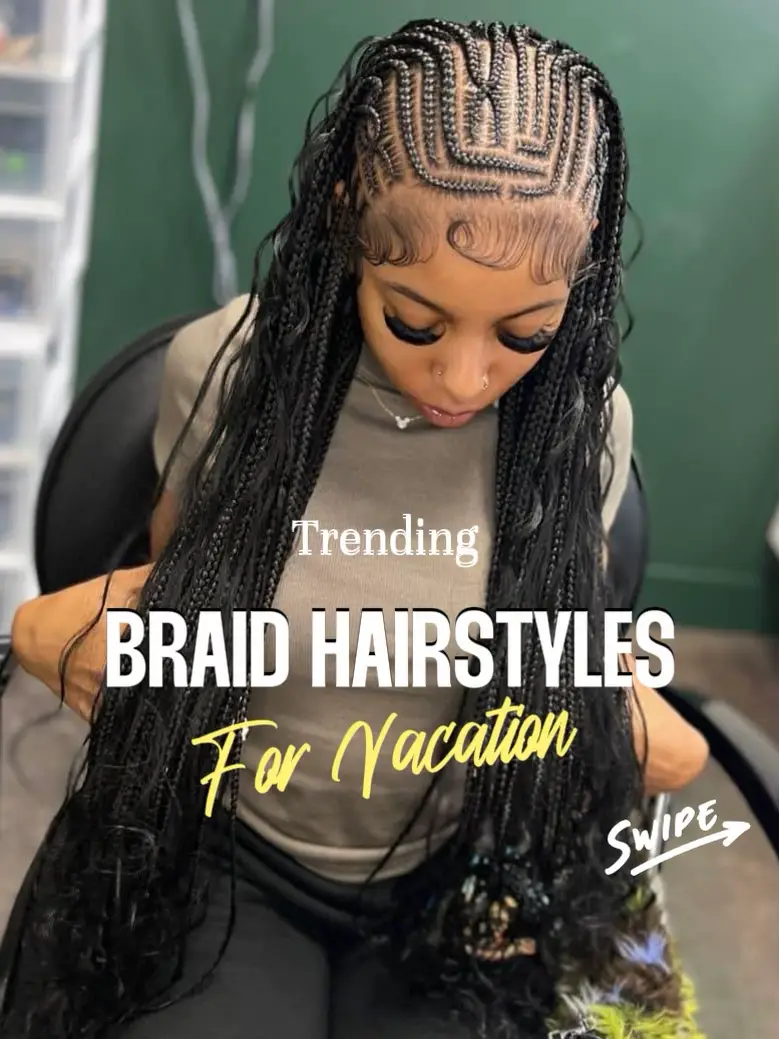 4 ways to style two front braids ❤️ Ladies… there's nothing like