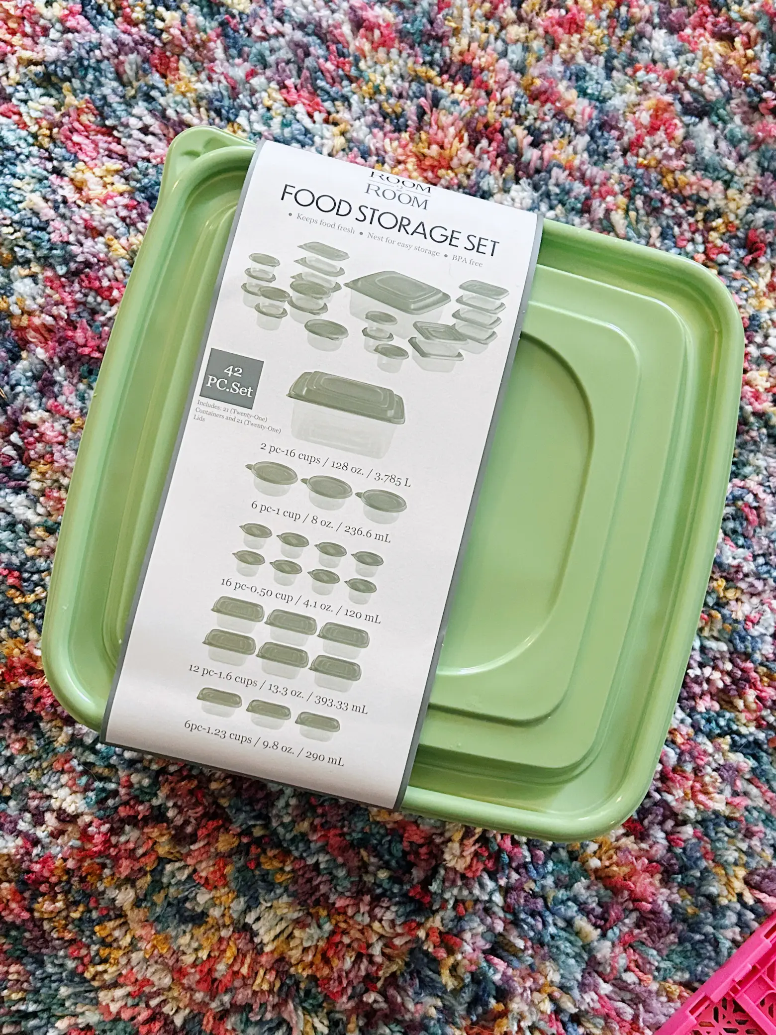 BPA-free food storage containers 42-piece set, Five Below