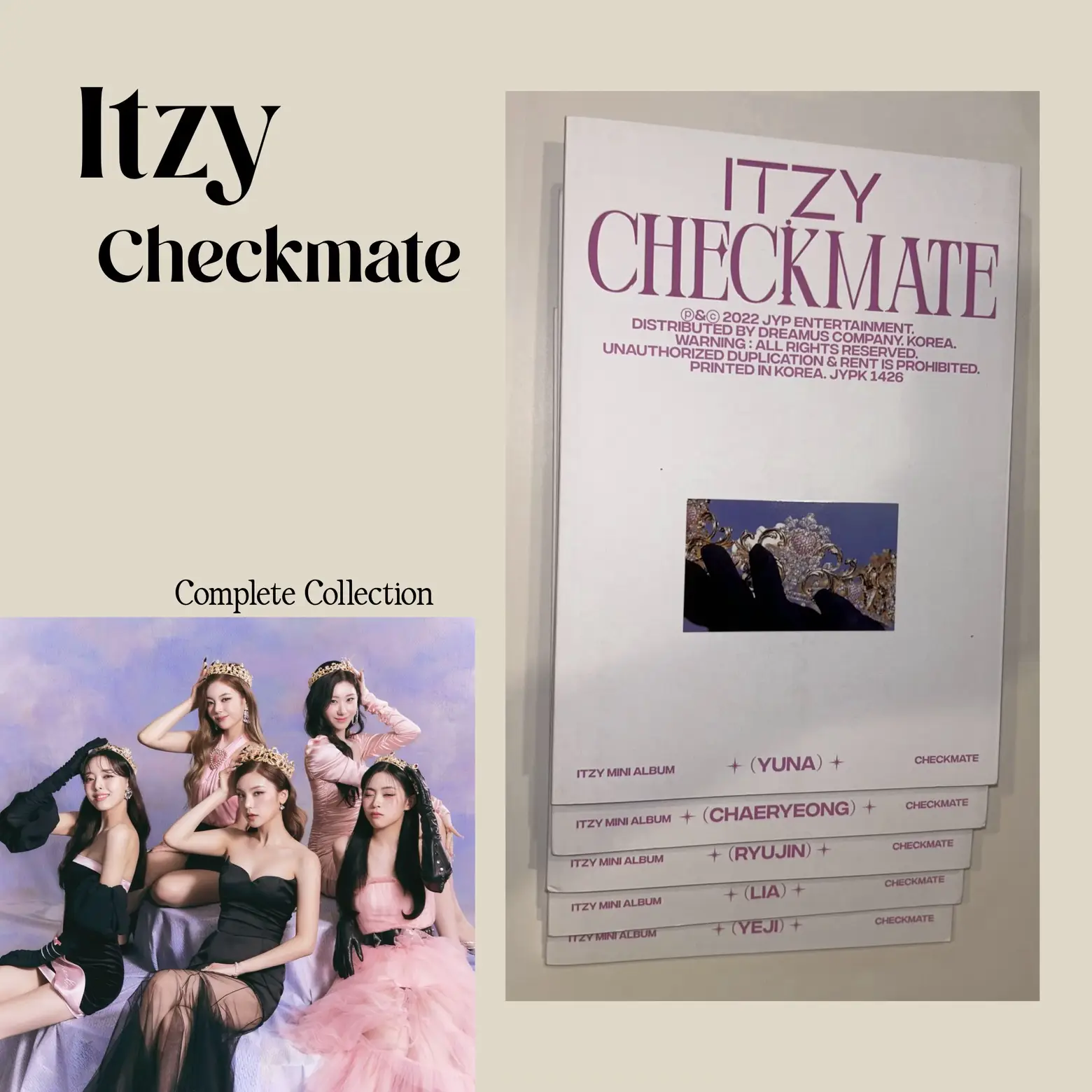 Lia - Official Poster ITZY Mini Album Checkmate Kpop