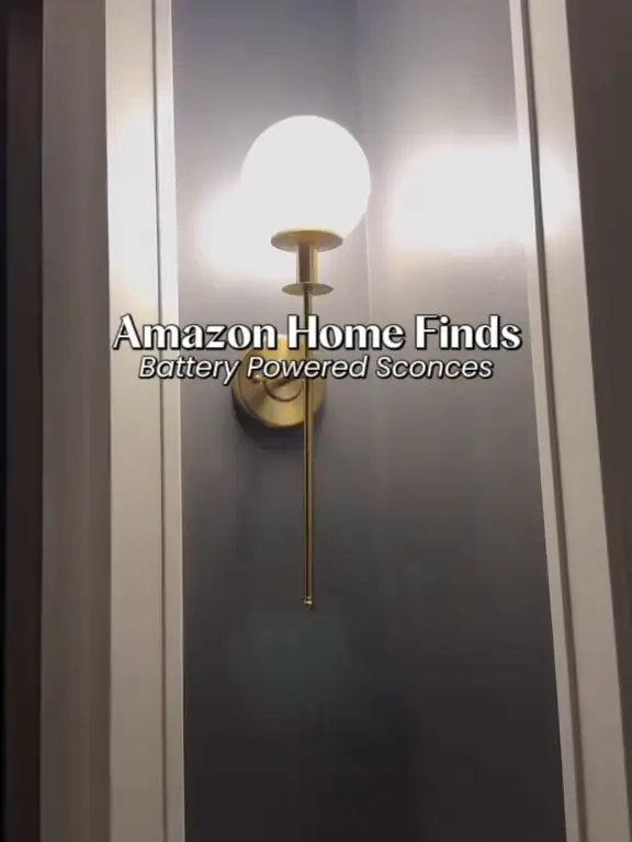 Home Finds, Battery Powered Sconce ✨, Video published by Hometalk