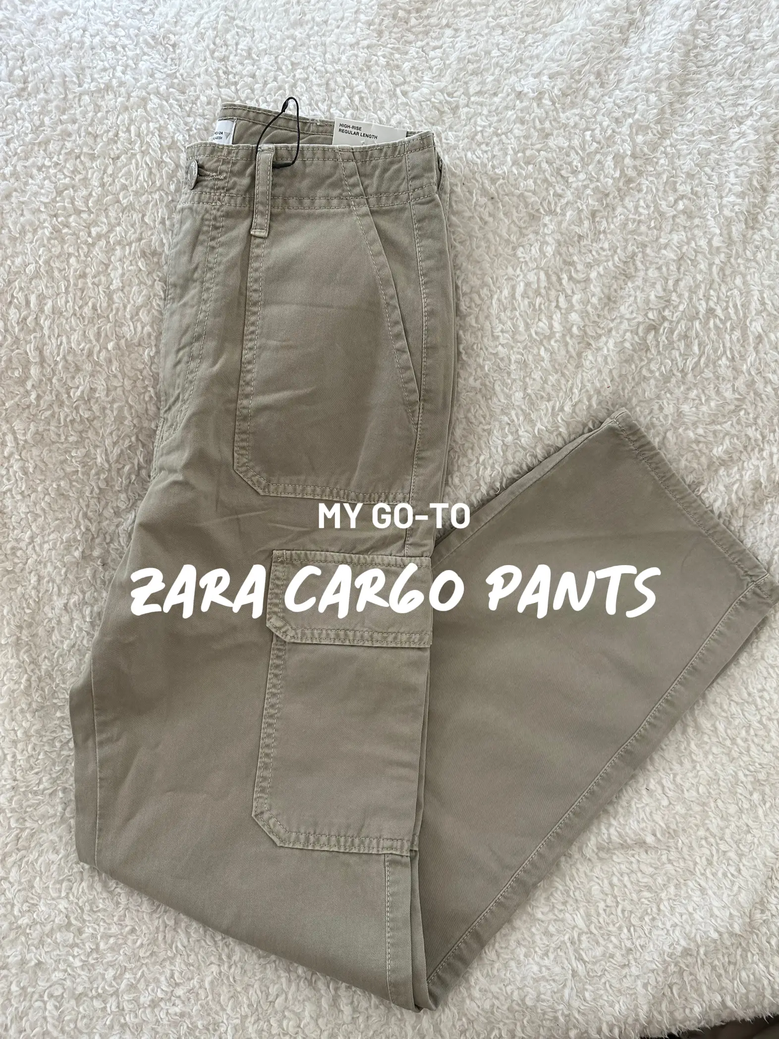 Zara Parachute pants women’s Size XXL Lilac Elastic Waist Side Pockets New  XXL
