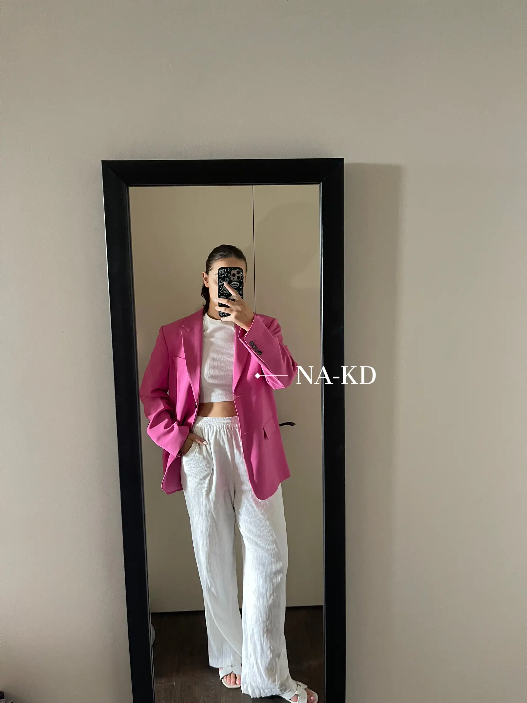 NA-KD LONG - Blazer - pink 