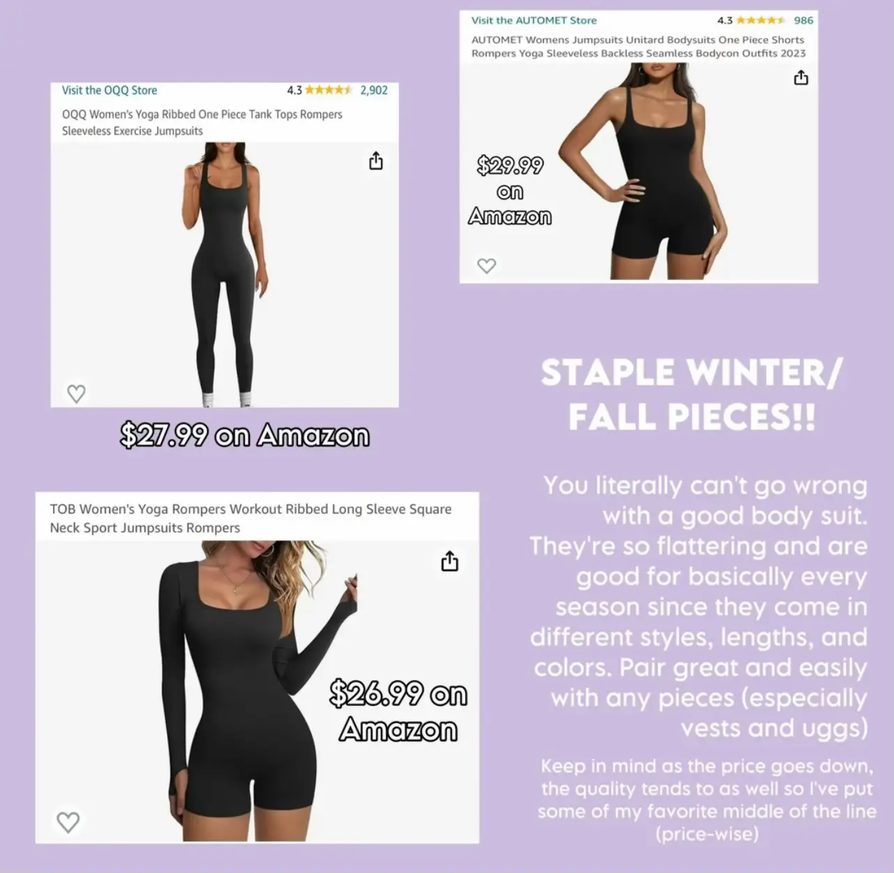  AUTOMET One Piece Jumpsuits for Women Sexy Unitard Workout  Shorts Rompers Long Sleeve Bodycon Square Neck Athletic Bodysuit Fall  Outfits 2023 Trendy Black : Clothing, Shoes & Jewelry