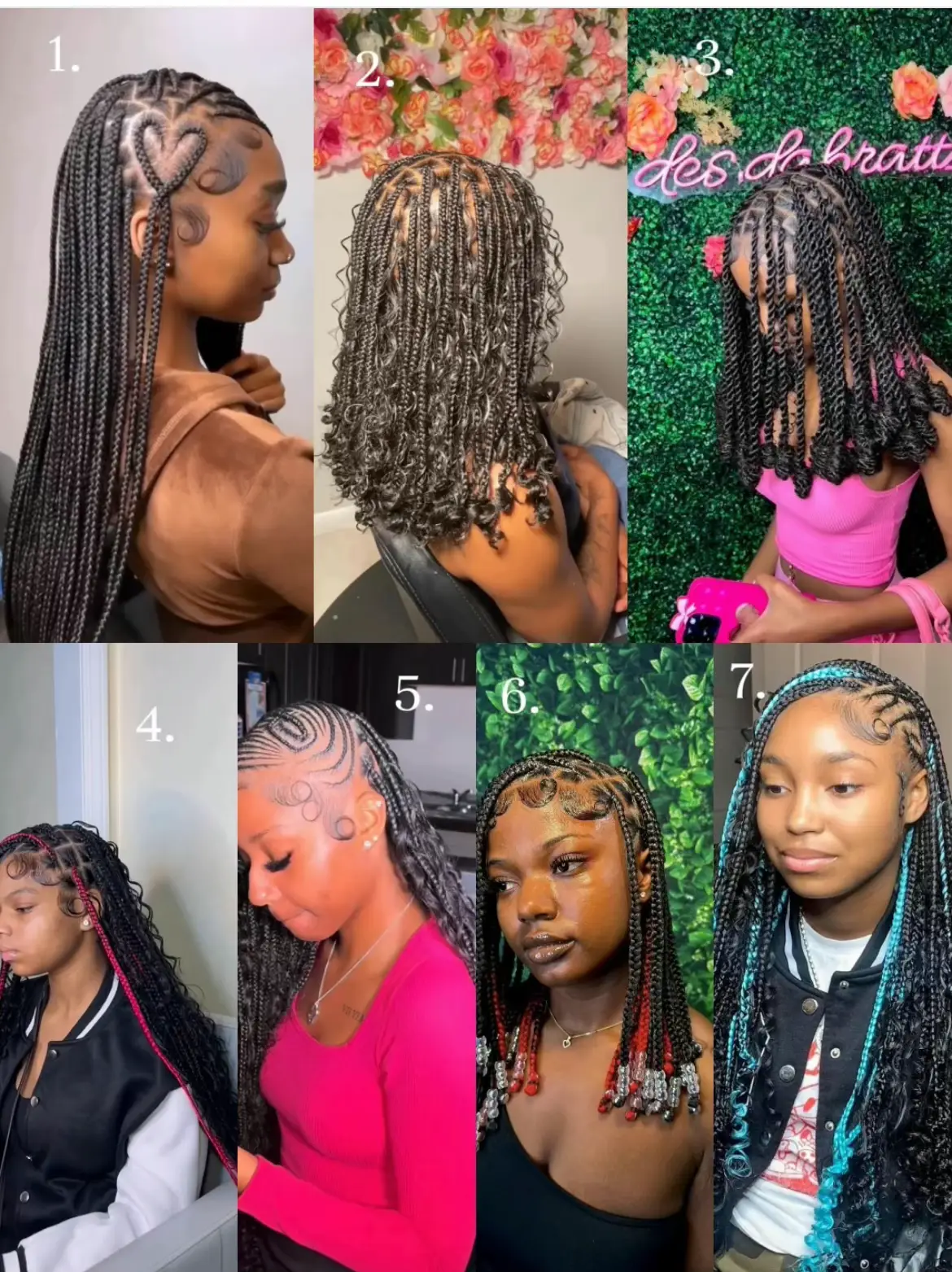 Slime braids  Braided hairstyles, Box braids hairstyles for black women,  Goddess braids hairstyles