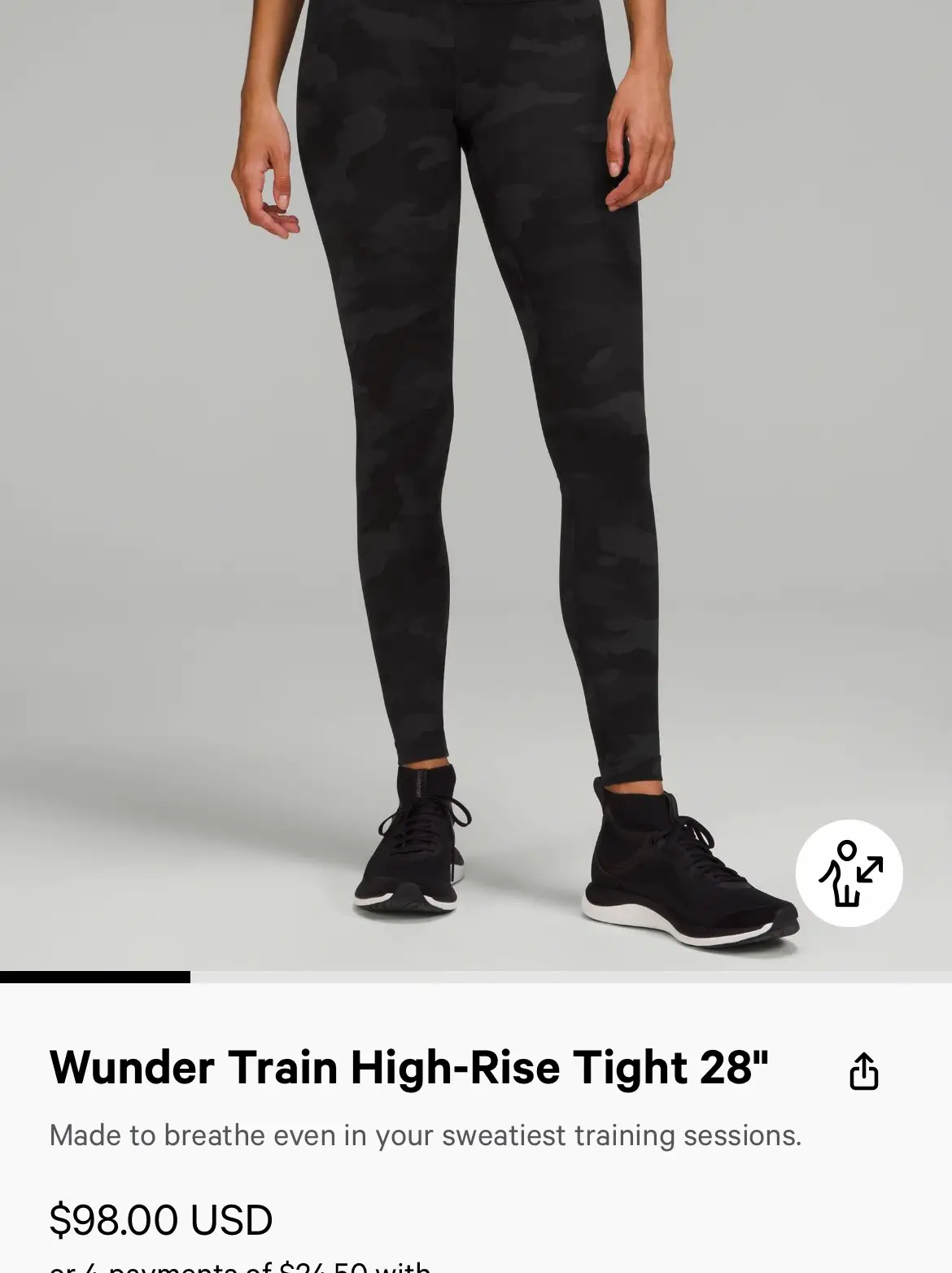 Lululemon Wunder Train High-Rise Tight 28 Water Drop Size: 6 Retail:  $98.00