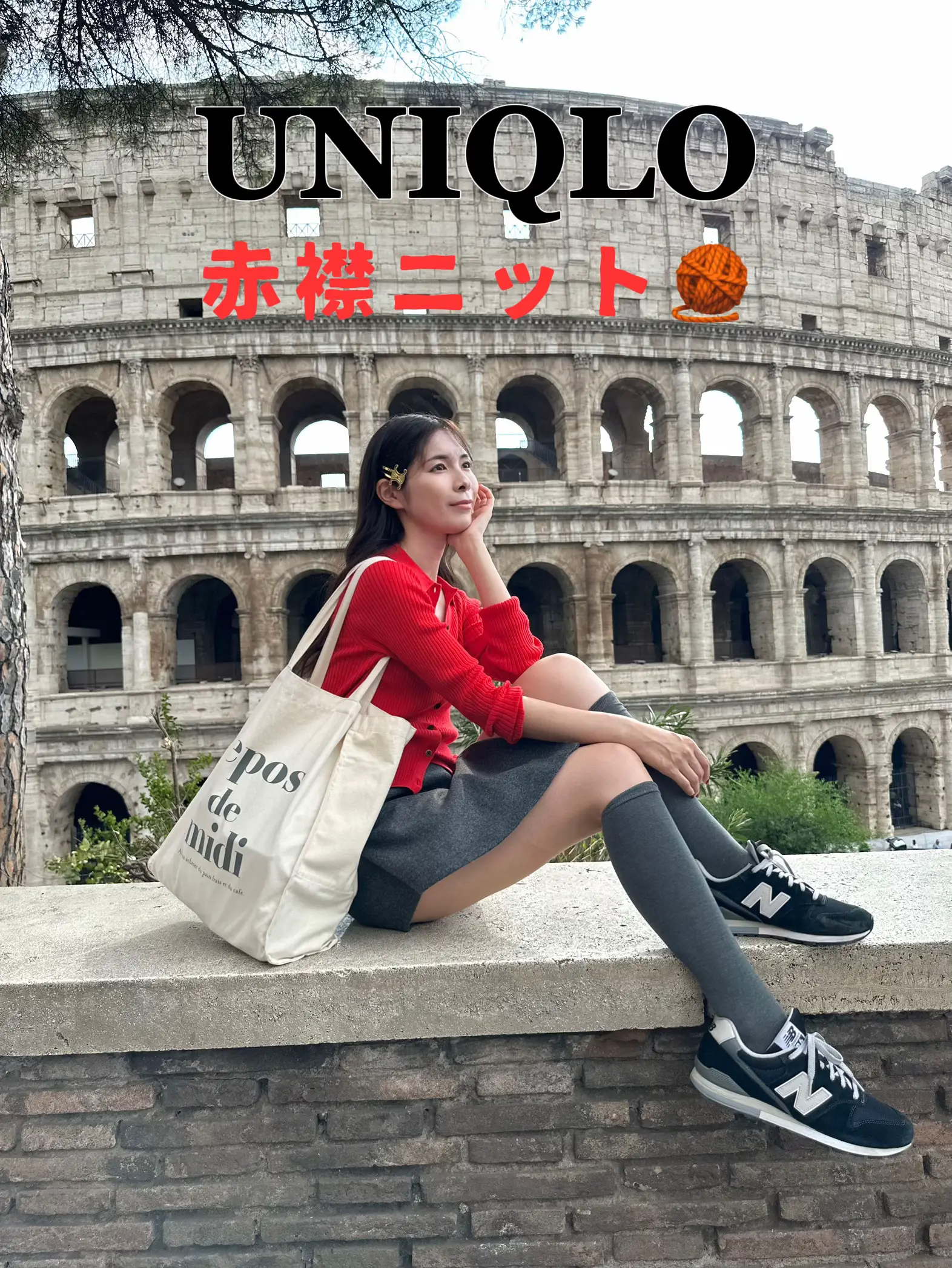 UNIQLO】週3で着てる赤ニット❤️ | YUIKAが投稿したフォトブック | Lemon8