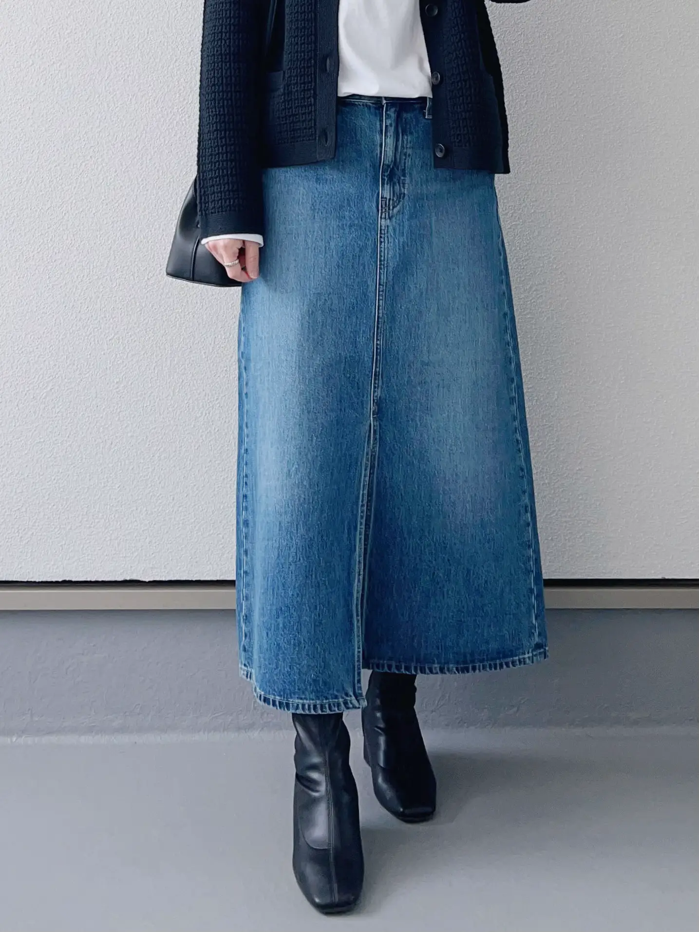 Uniqlo a 2024 line denim skirt