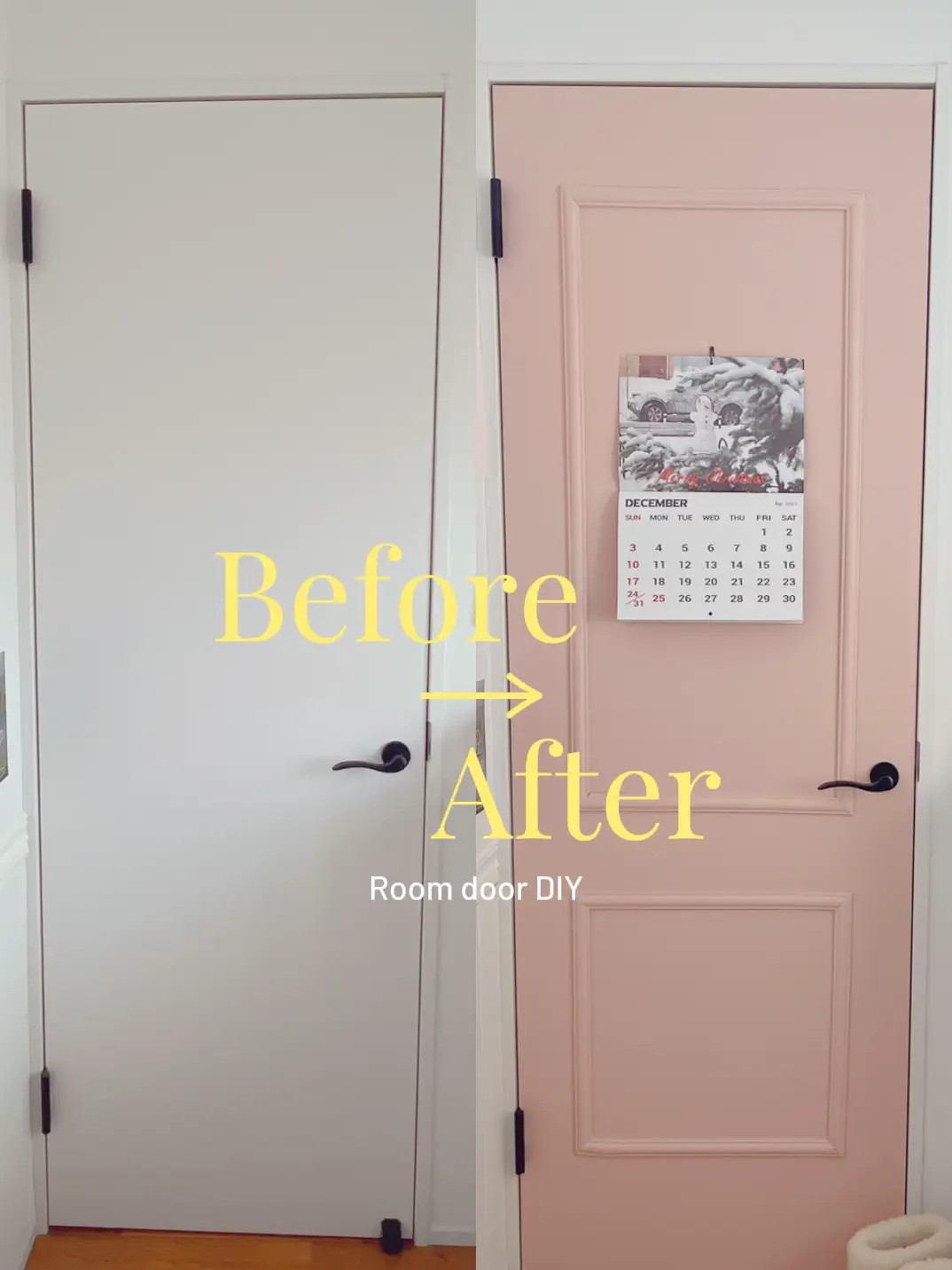 Before → After DIY room door pink🚪💗 | Gallery posted by mayu_me ꔛ ꙳ ⋆ ...