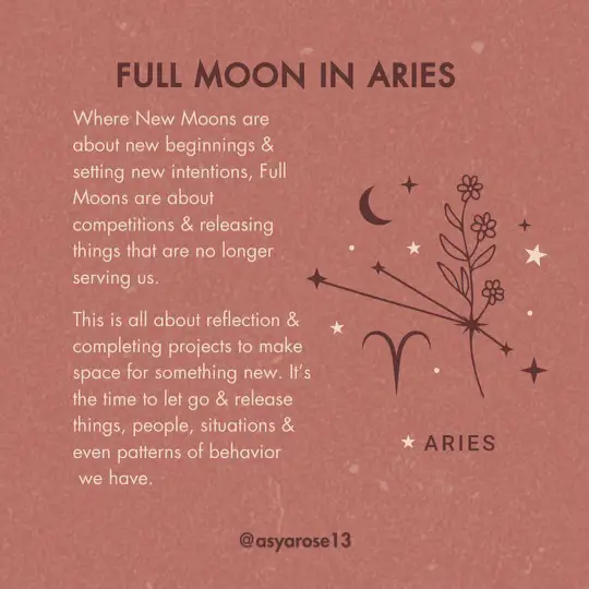 FULL MOON IN ARIES Gallery posted by Asya Rose Lemon8