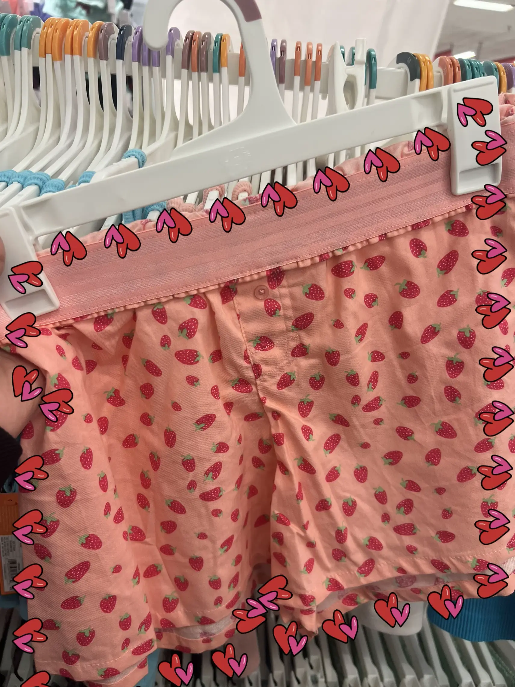 Colsie does it again with these cute strawberry boxer shorts at