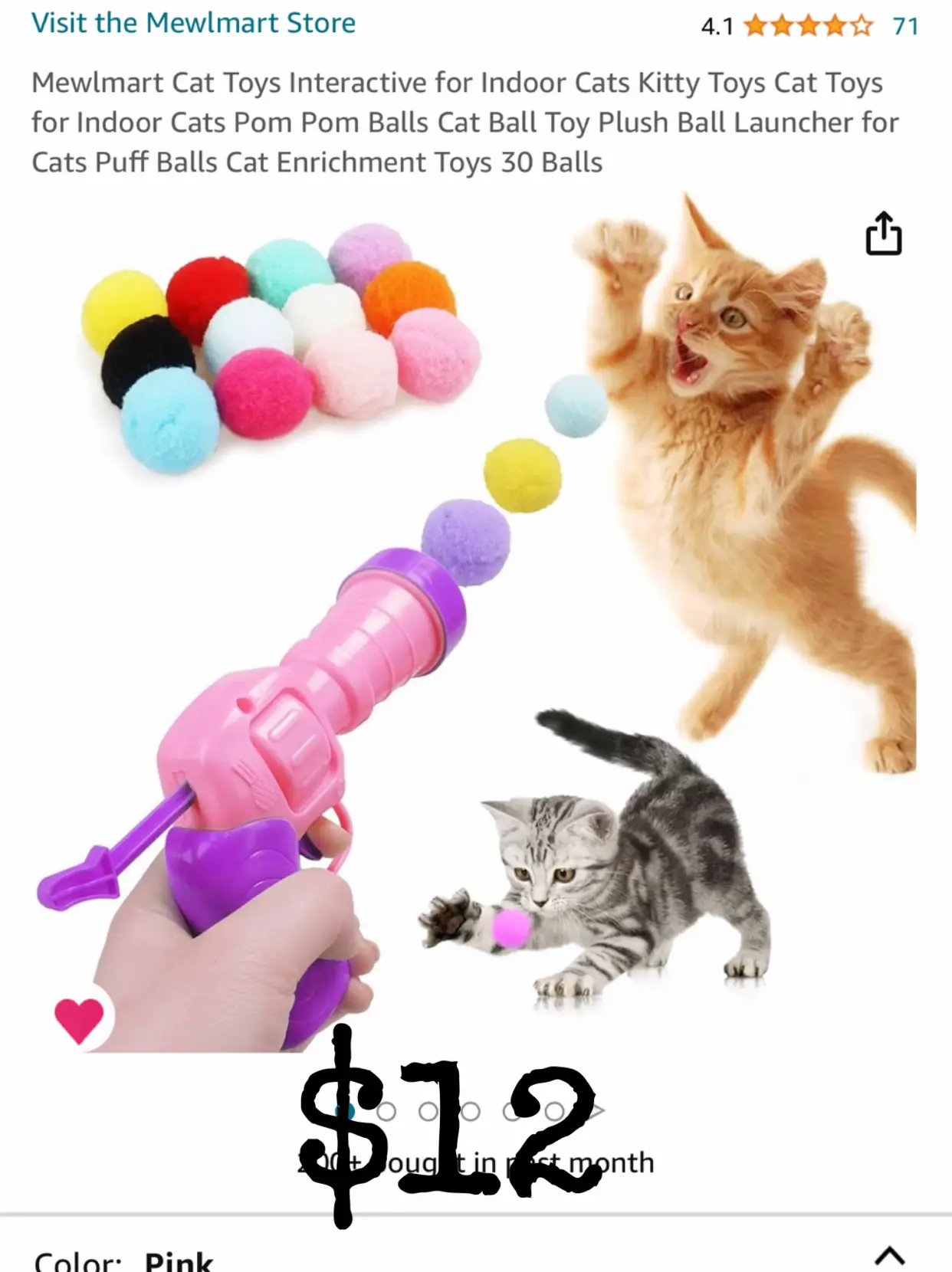 Cat Fishing Pole Toy, ABS+Cotton Multifunctional Soft Cat Teaser Wand Toy  Durable For Cats 