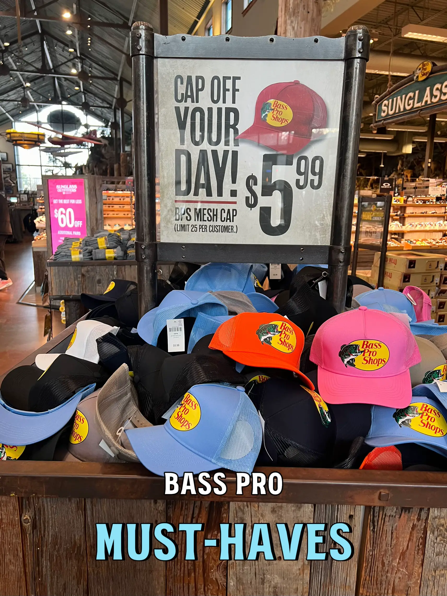 Bass Pro Mesh Caps -  UK