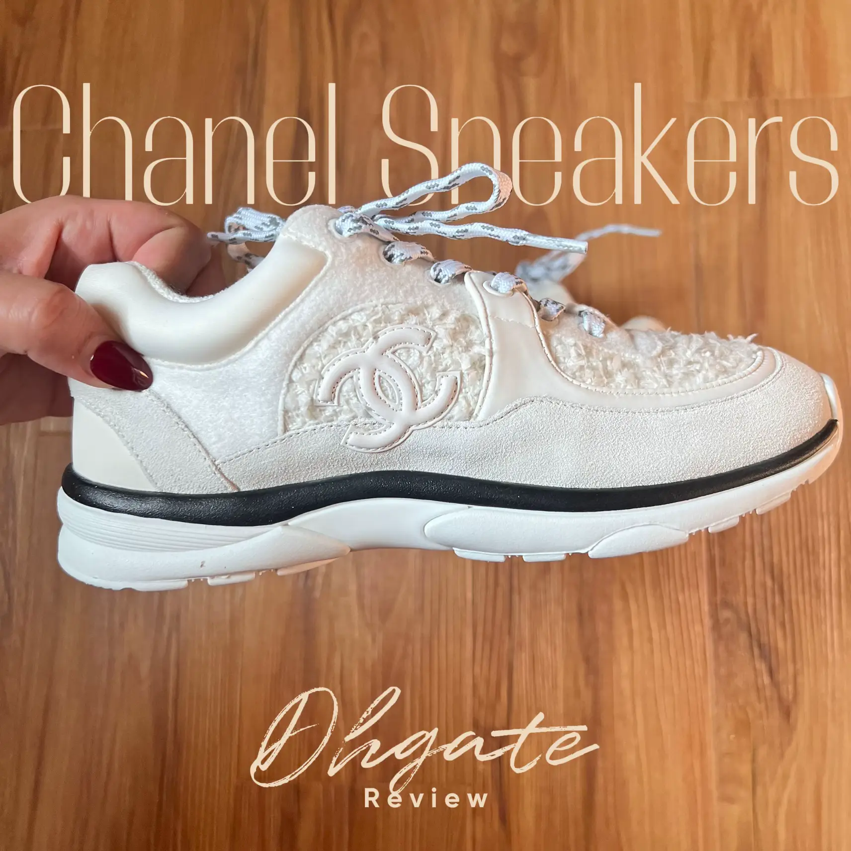 Chanel sneaker unboxing 👟 (DHgate dupe), Gallery posted by  Tamaramariexoxo