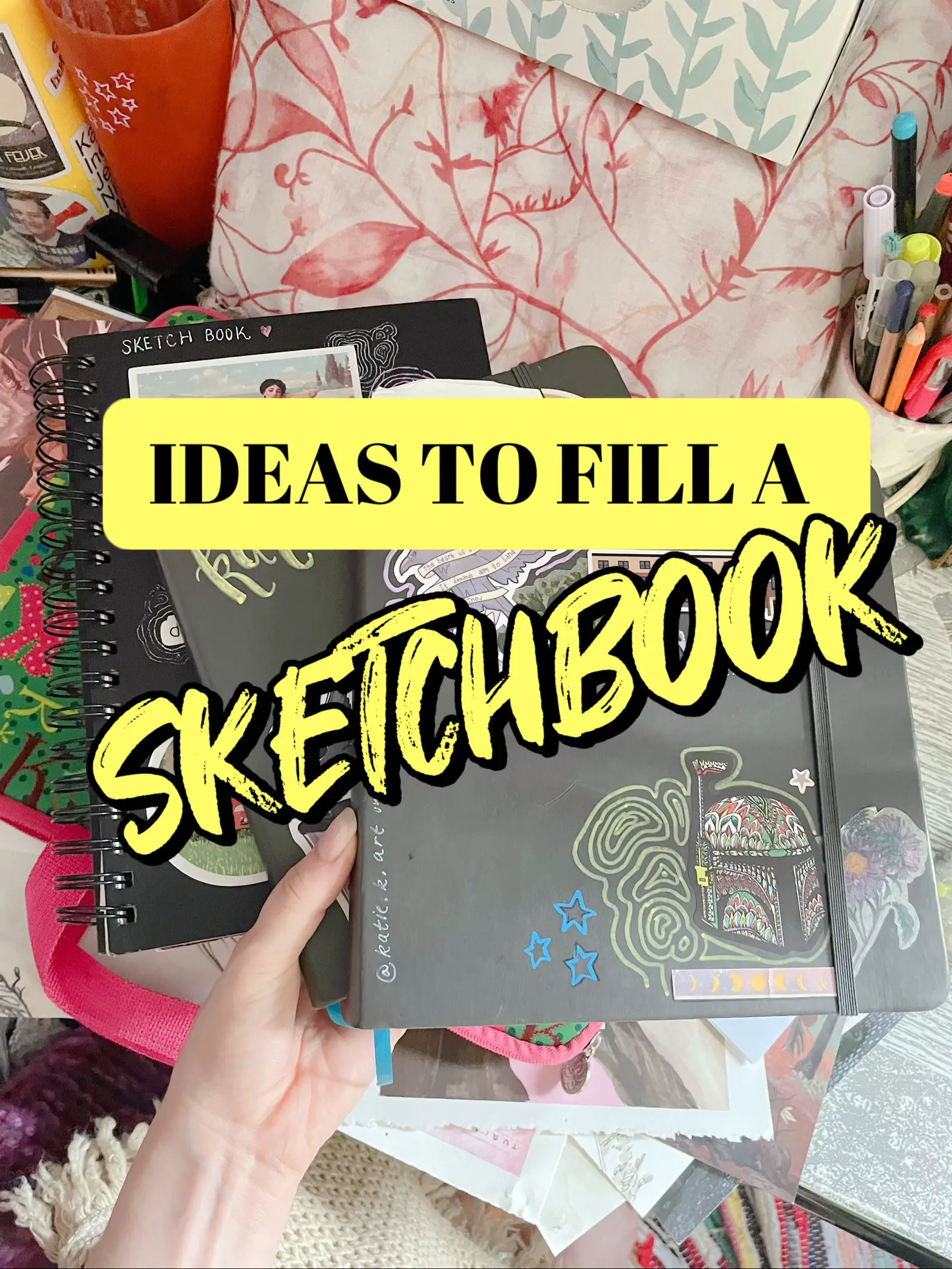 Big Book of Ideas to Sketch Drawing Book, Sketchbook Filled With