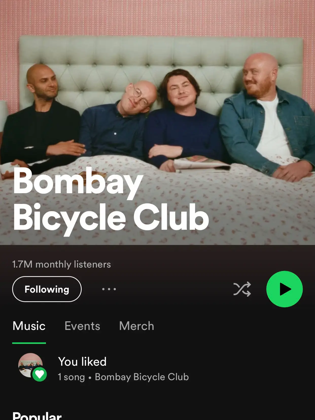  A picture of a band named Bombay Bicycle Club.