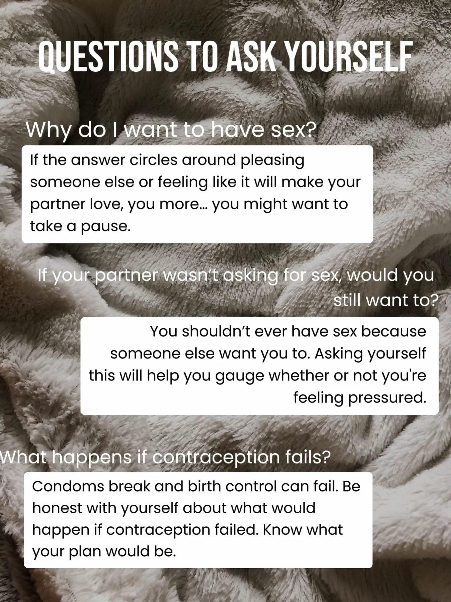 Questions to ask Before Having SEX | Gallery posted by Staci York 💛🍋 |  Lemon8