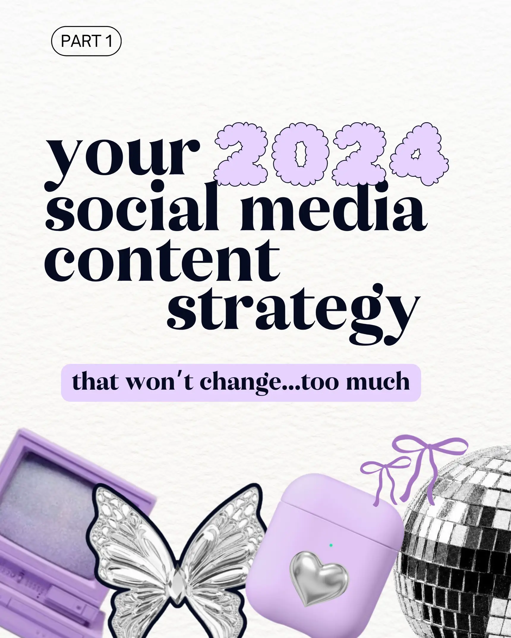  A collage of images and text that says "Your Content Strategy".
