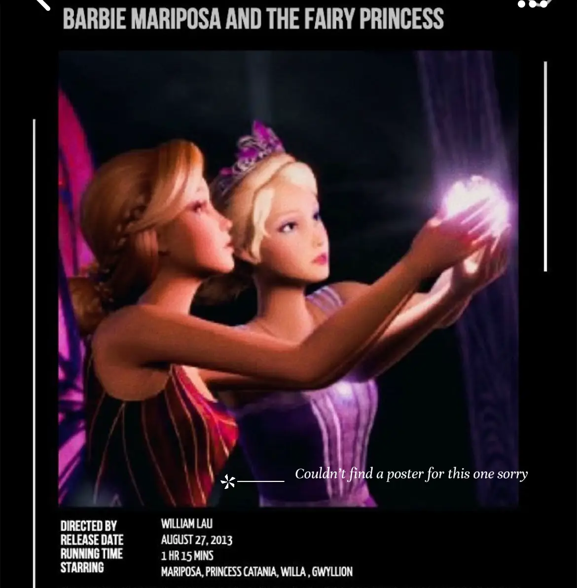 Barbie mariposa sales google docs