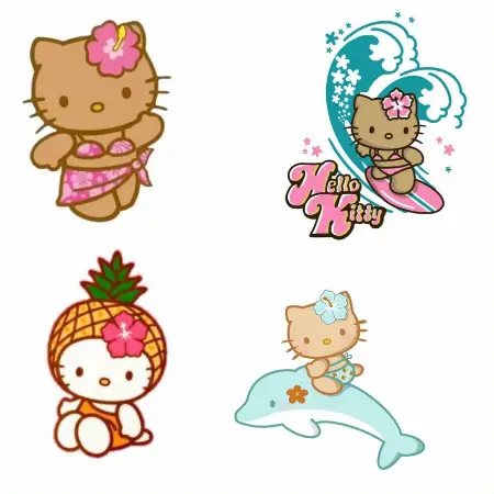 Kawaii Sanrio Tattoo Sticker Cute Kuromi Cartoon Girl Heart Halloween  Creative Makeup Sticker Toy for Girls