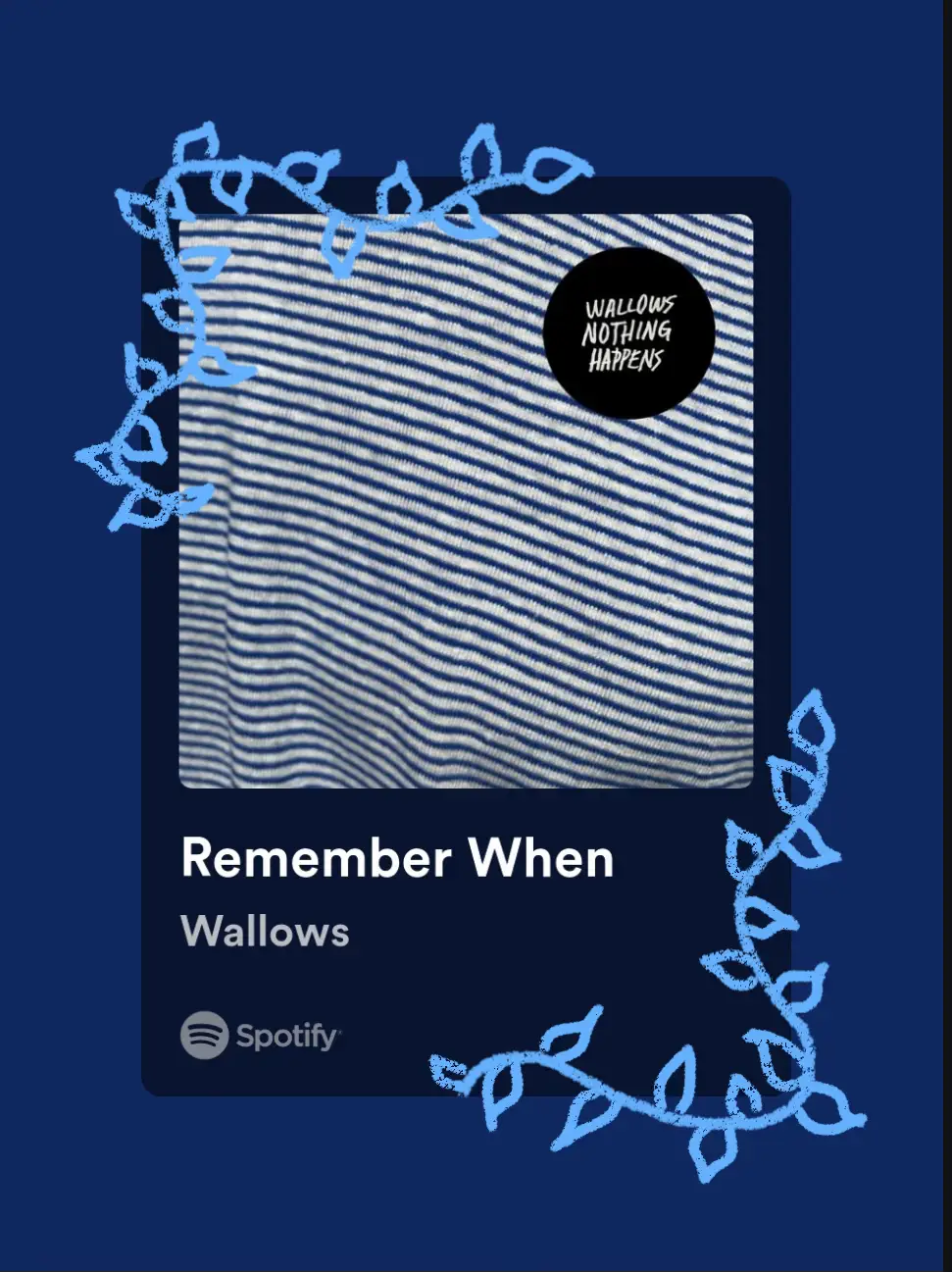  A Spotify ad with a flower and a line graph.