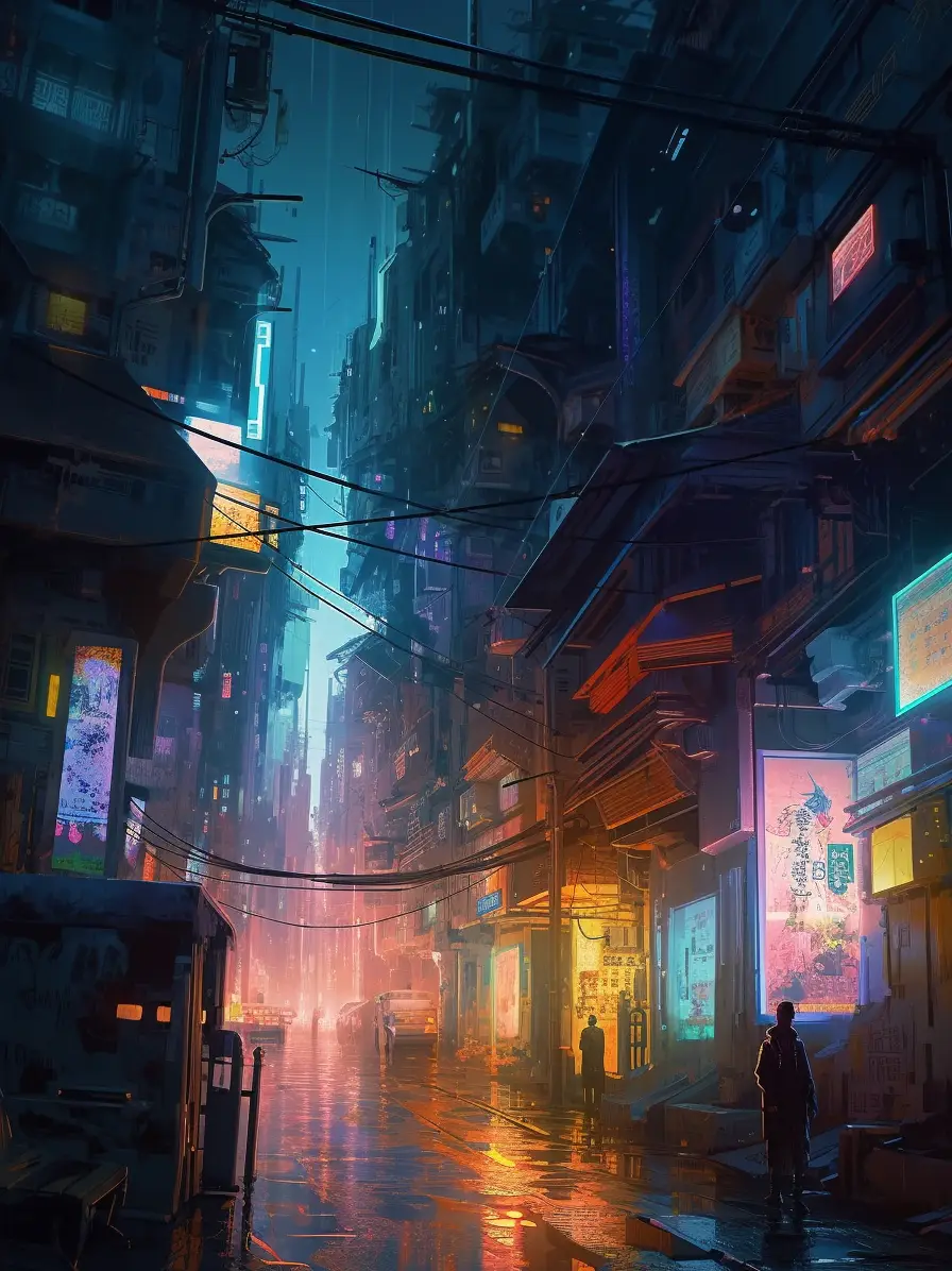 Dive into the Future: Anime-Style Cyberpunk City | Gallery posted by  Daresto | Lemon8